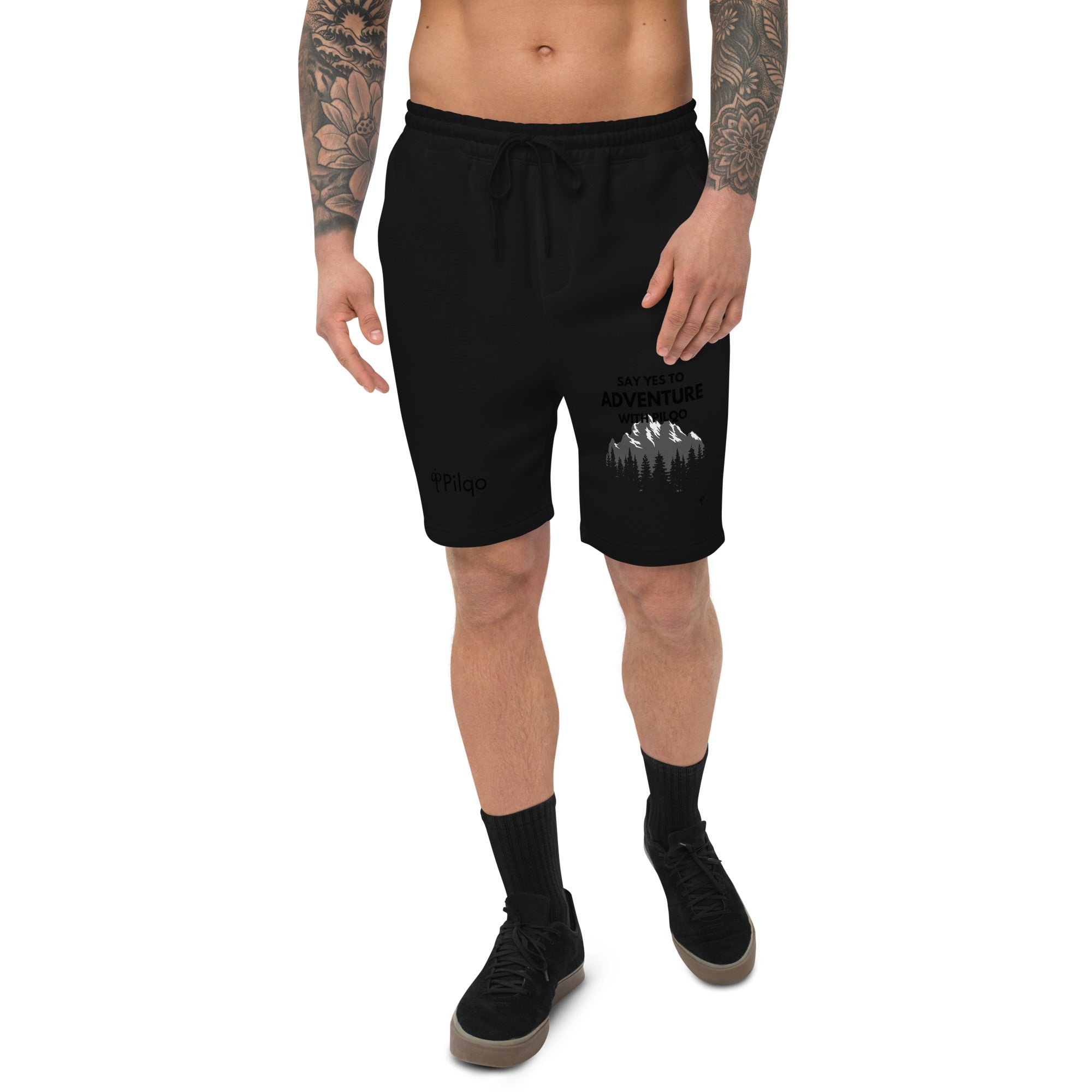 Shorts with adventure graphic