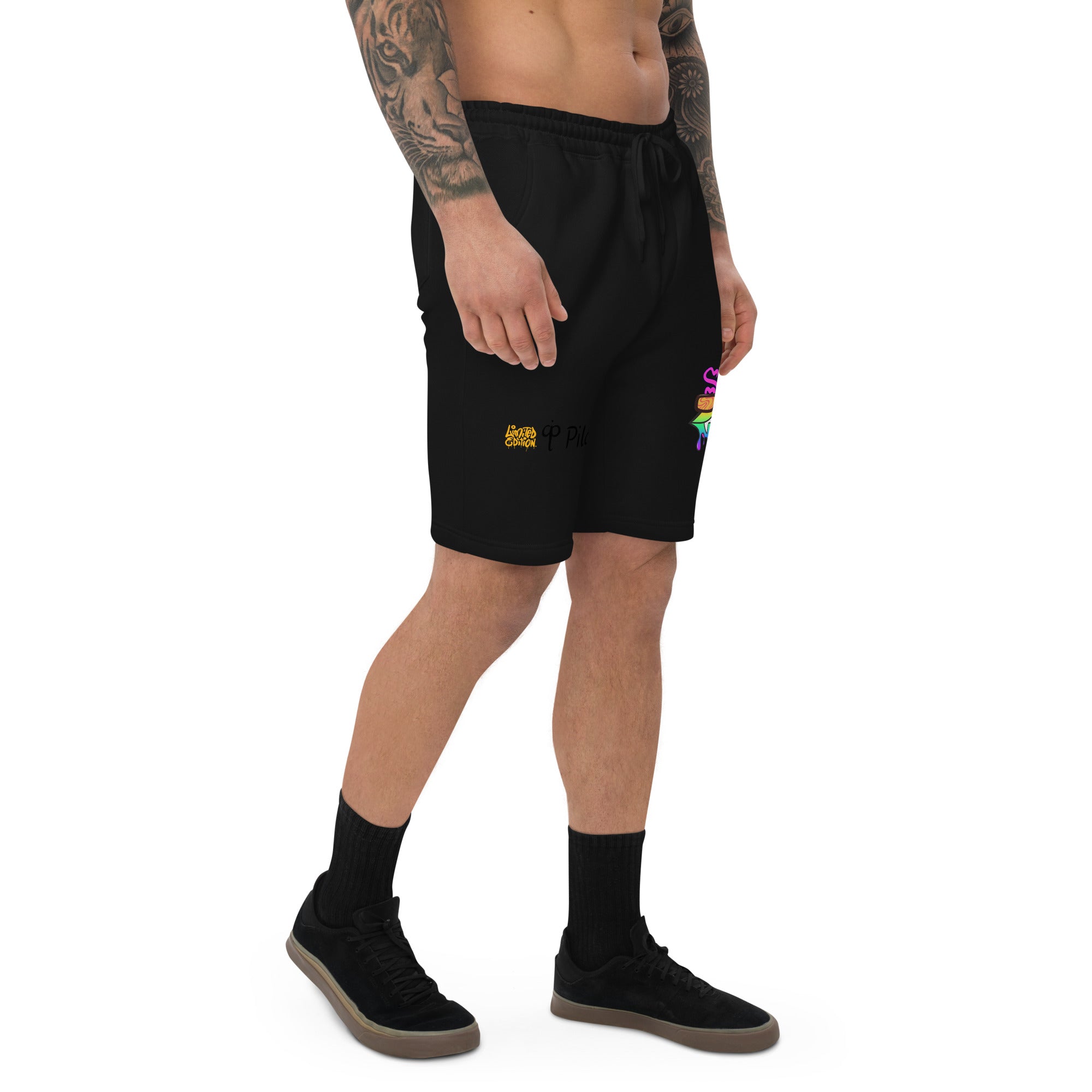 Limited edition shorts with colorful graphics