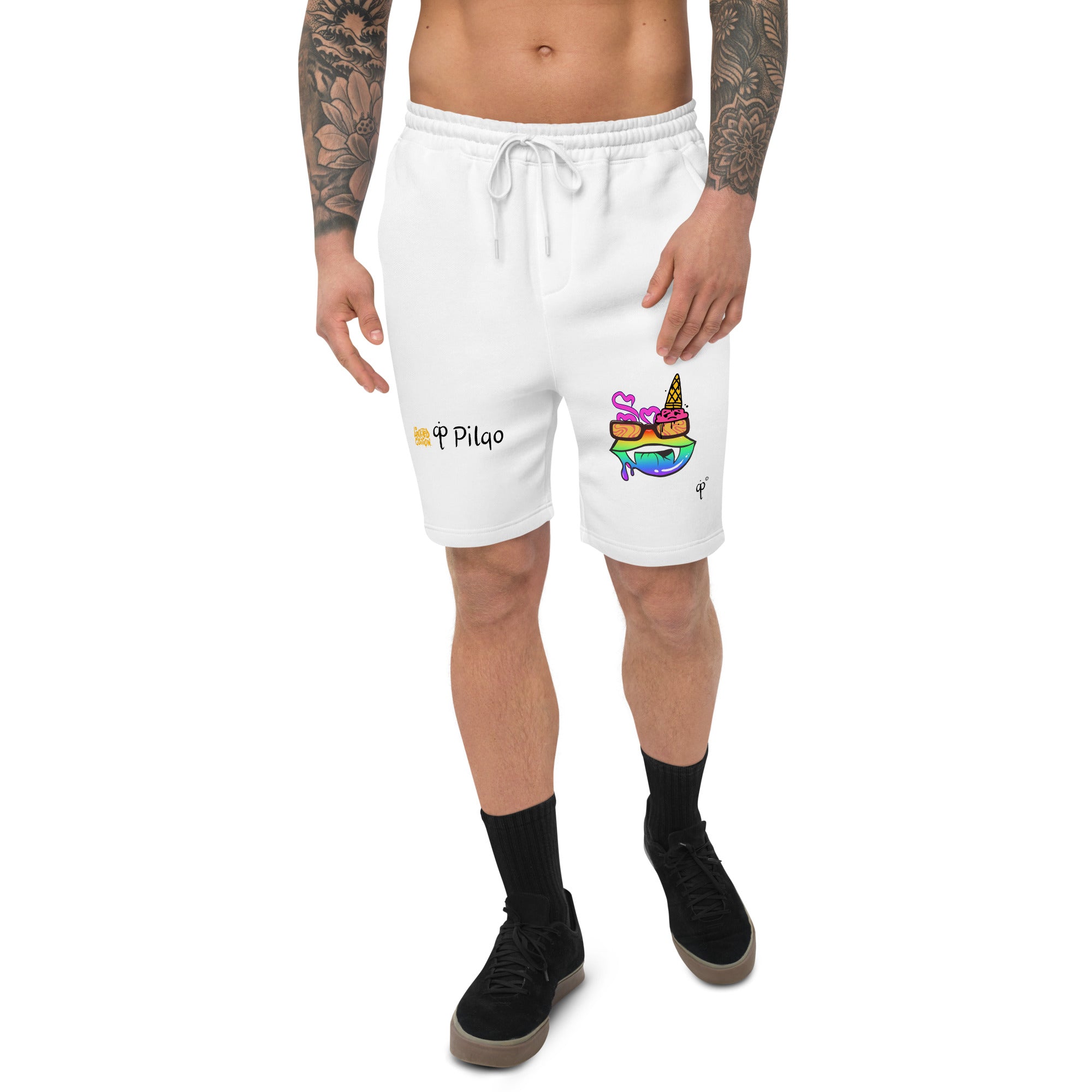 Limited edition shorts with colorful graphics