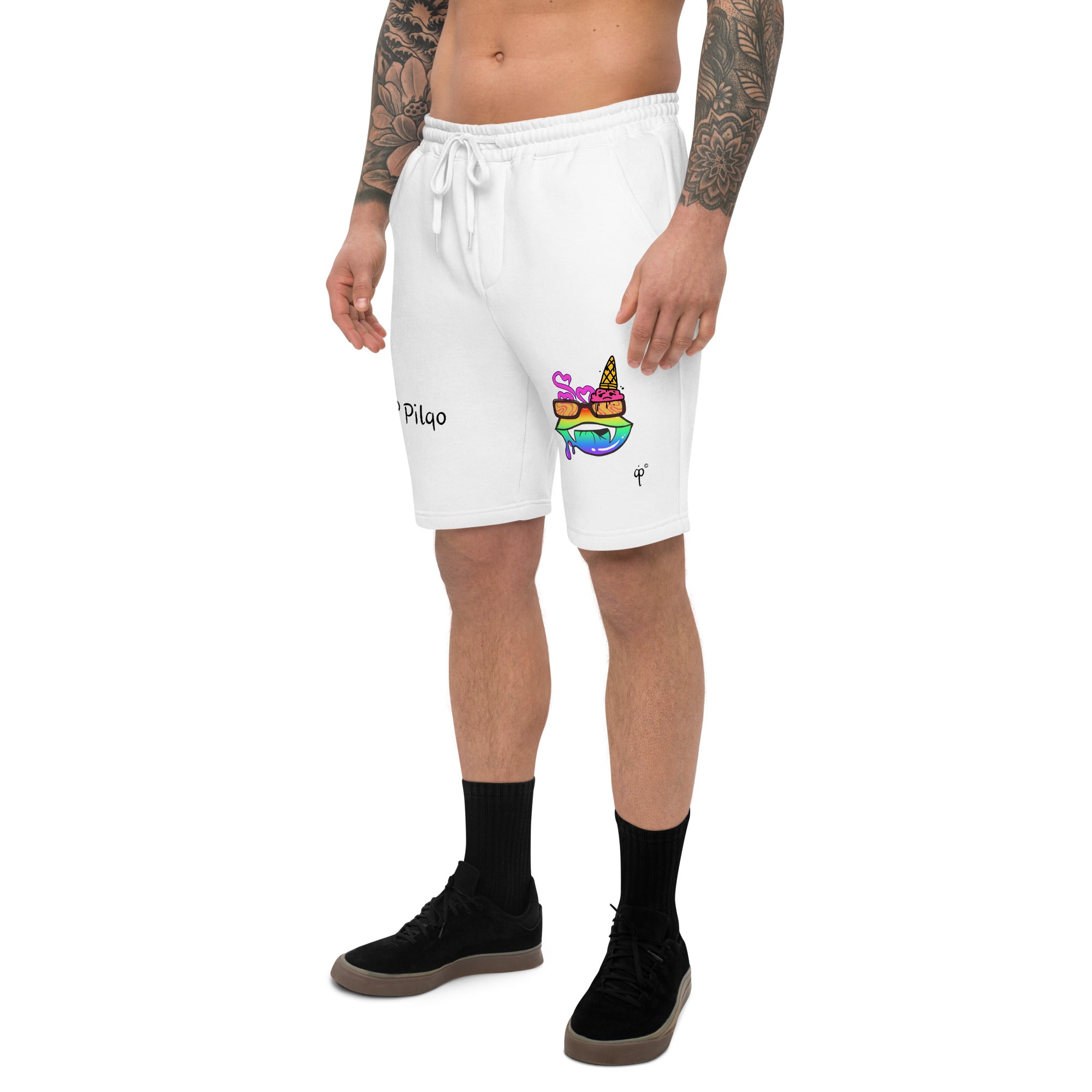 Limited edition shorts with colorful graphics