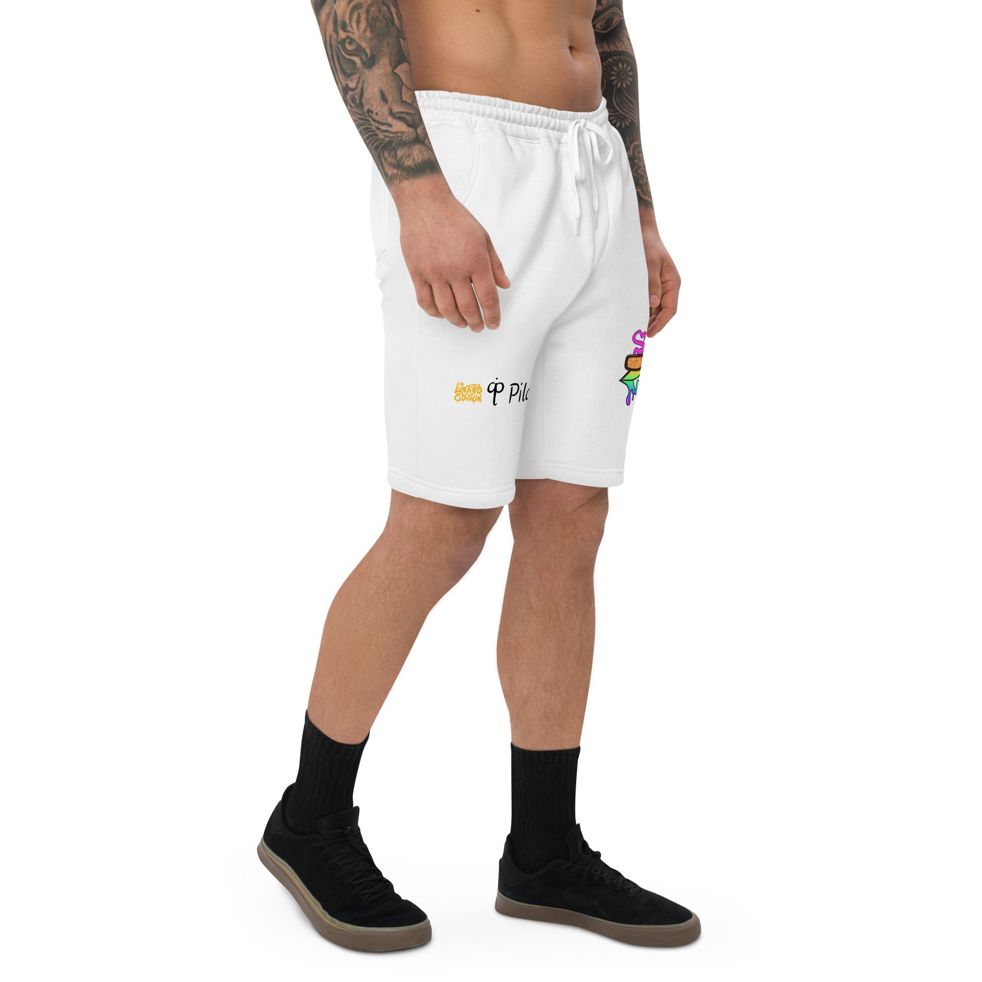 Limited edition shorts with colorful graphics