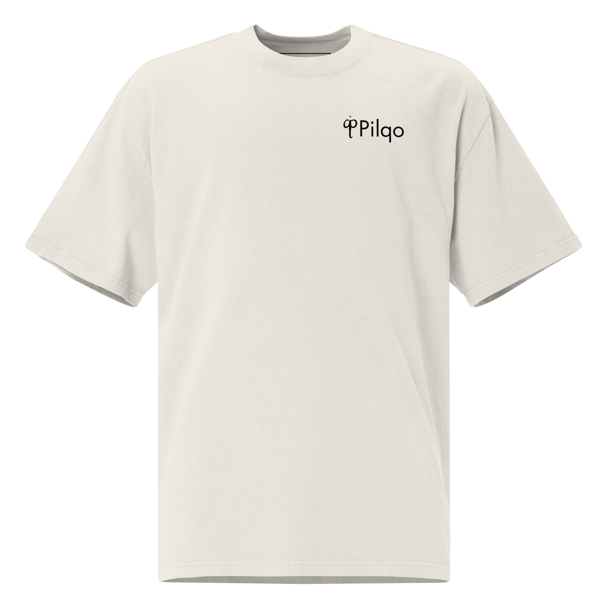 Oversized faded t-shirt with logo