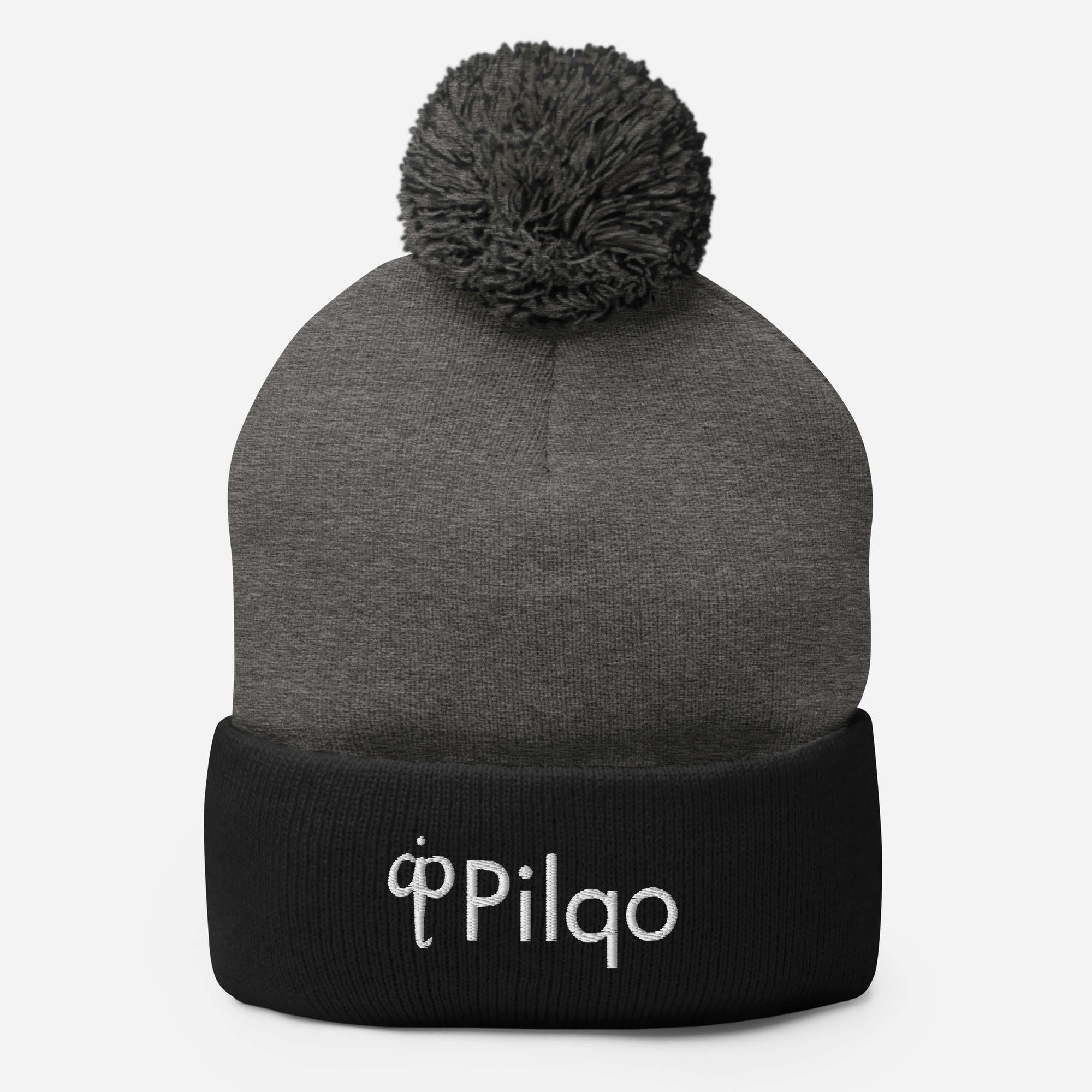 Pom-Pom Beanie with white logo