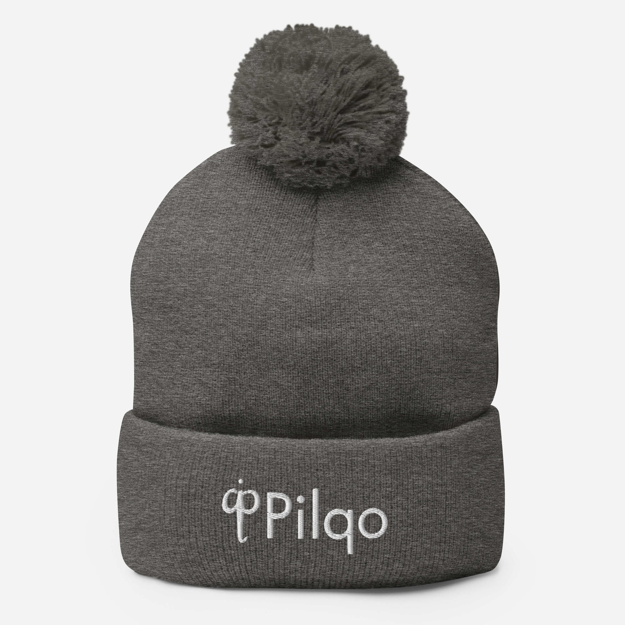 Pom-Pom Beanie with white logo