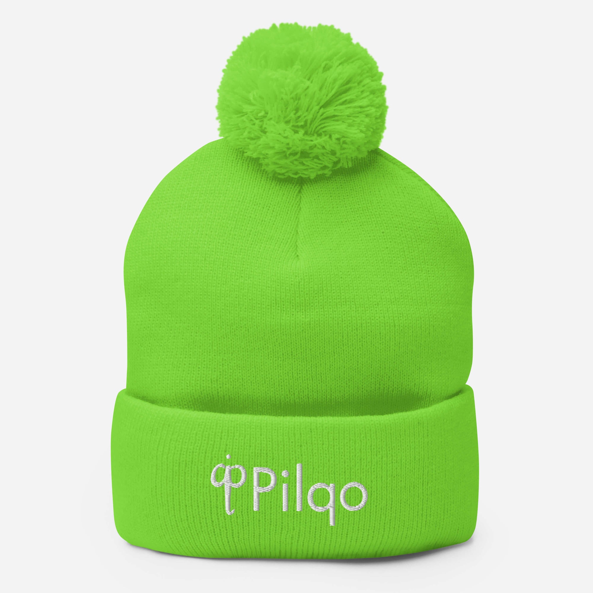 Pom-Pom Beanie with white logo