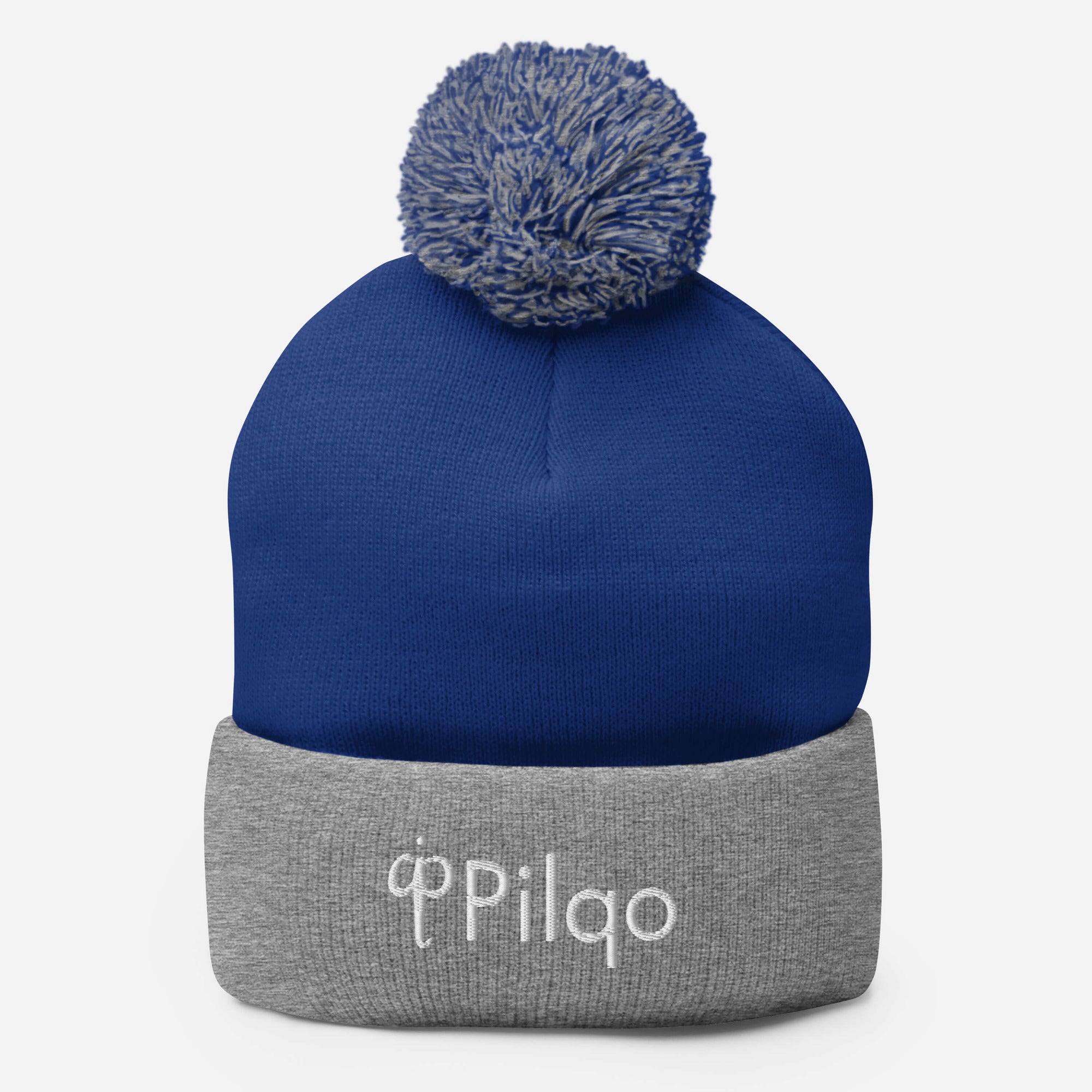 Pom-Pom Beanie with white logo