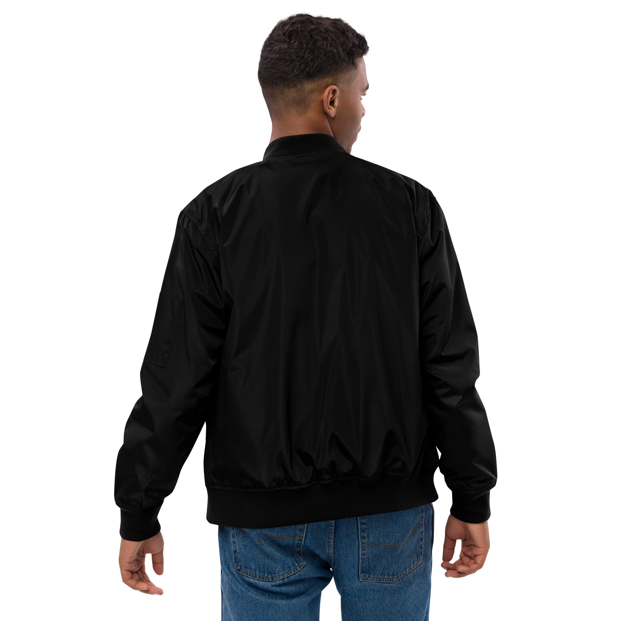 Premium recycled bomber jacket with logo