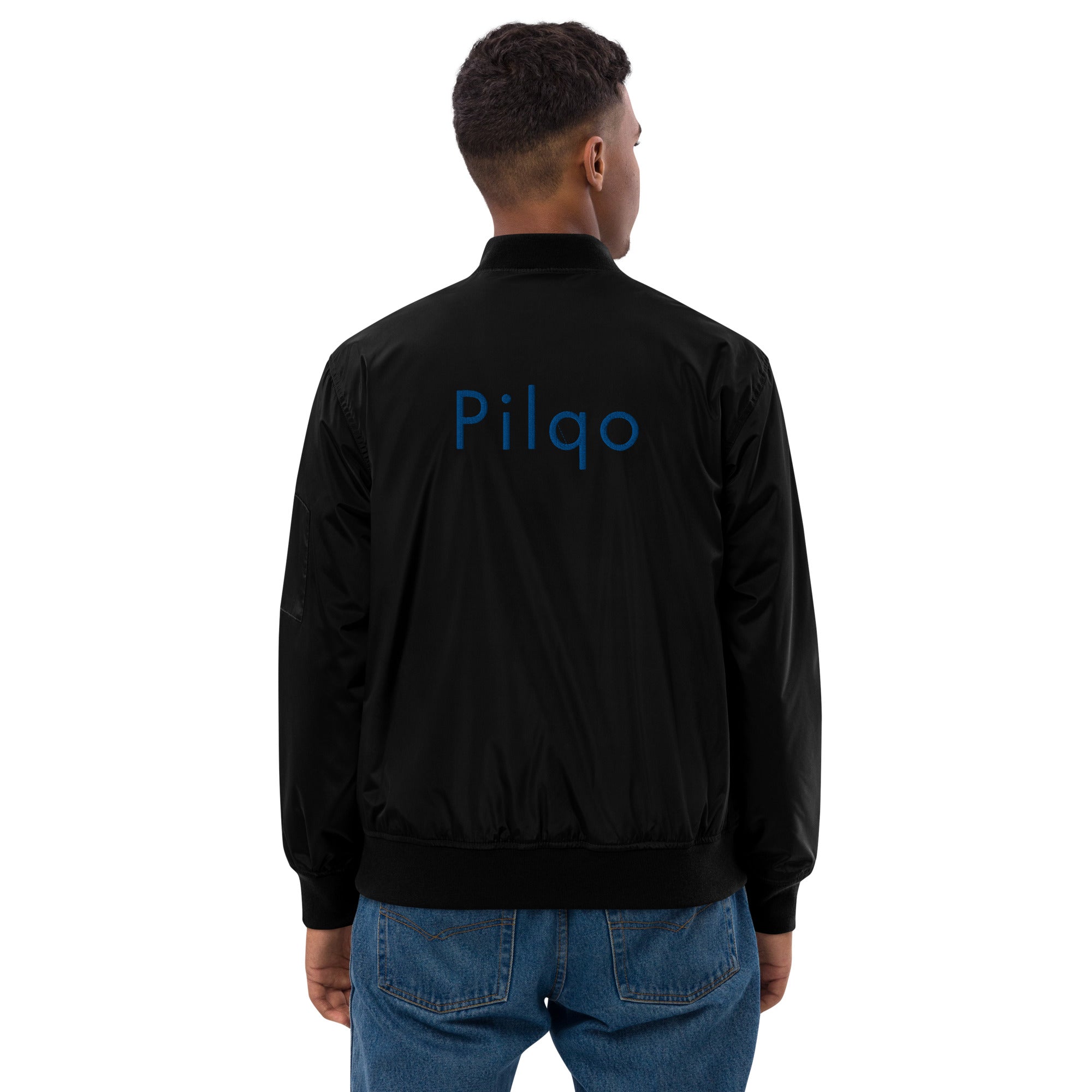 Premium recycled bomber jacket with logo