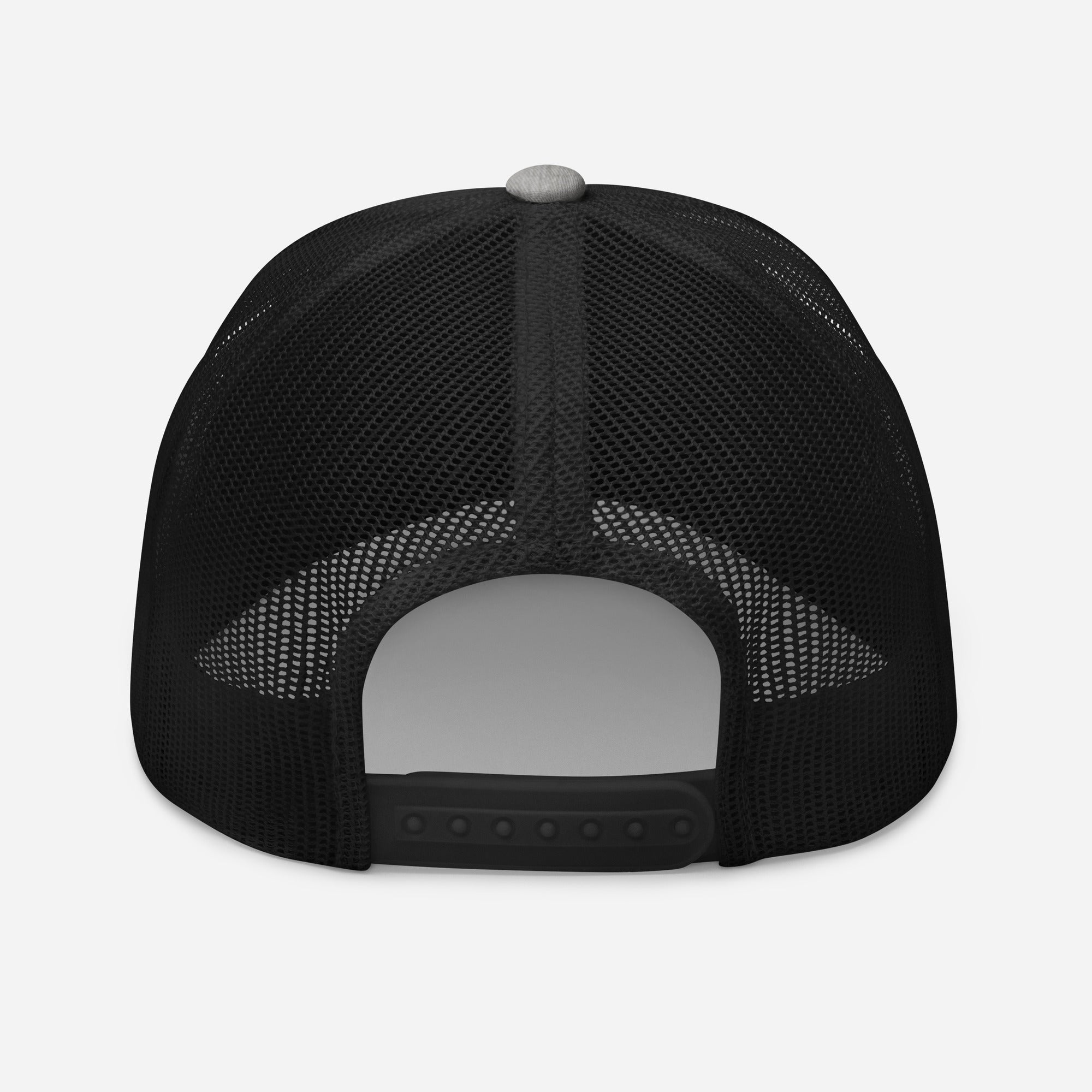 Trucker cap with a white logo