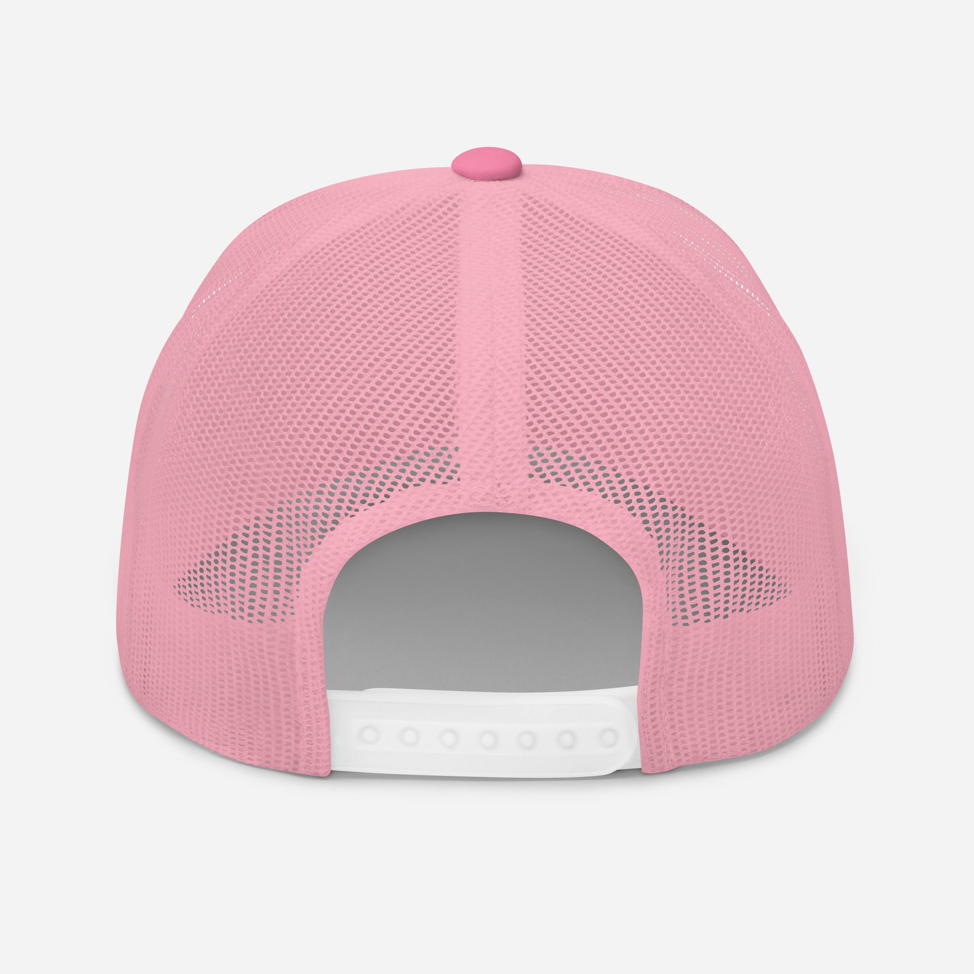 Trucker cap with a white logo