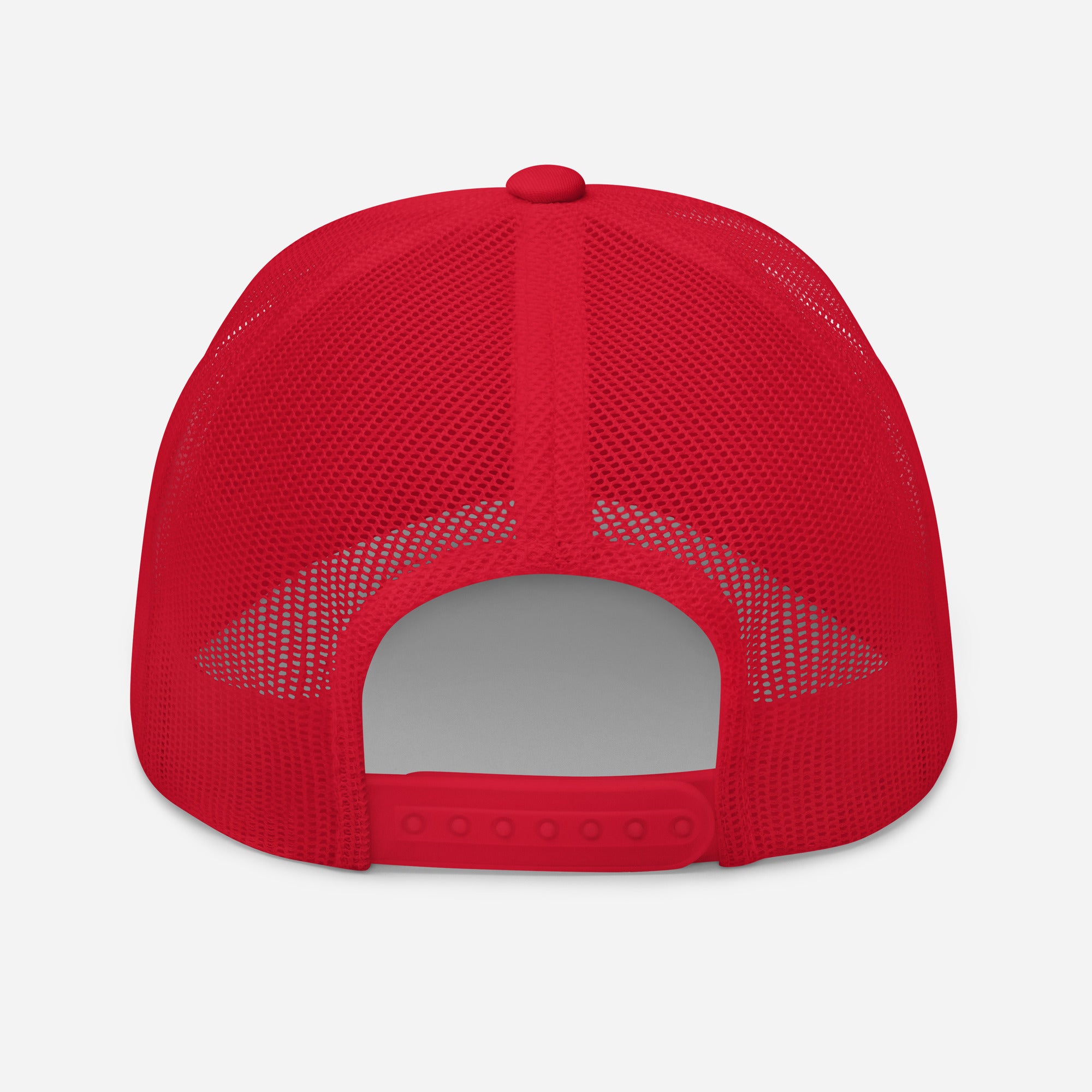 Trucker cap with a white logo