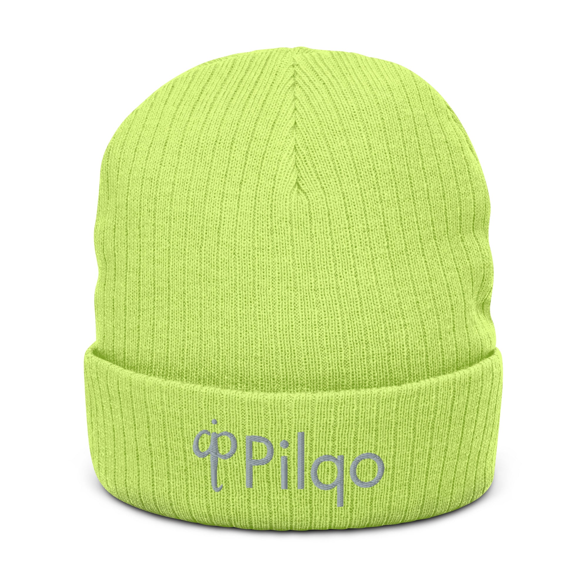 Ribbed knit beanie with 3D logo