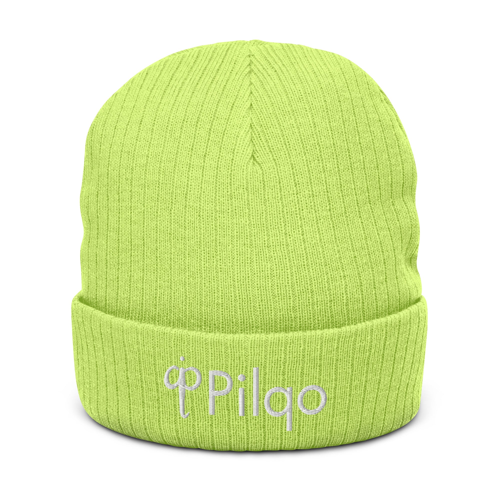 Ribbed knit beanie with 3D logo