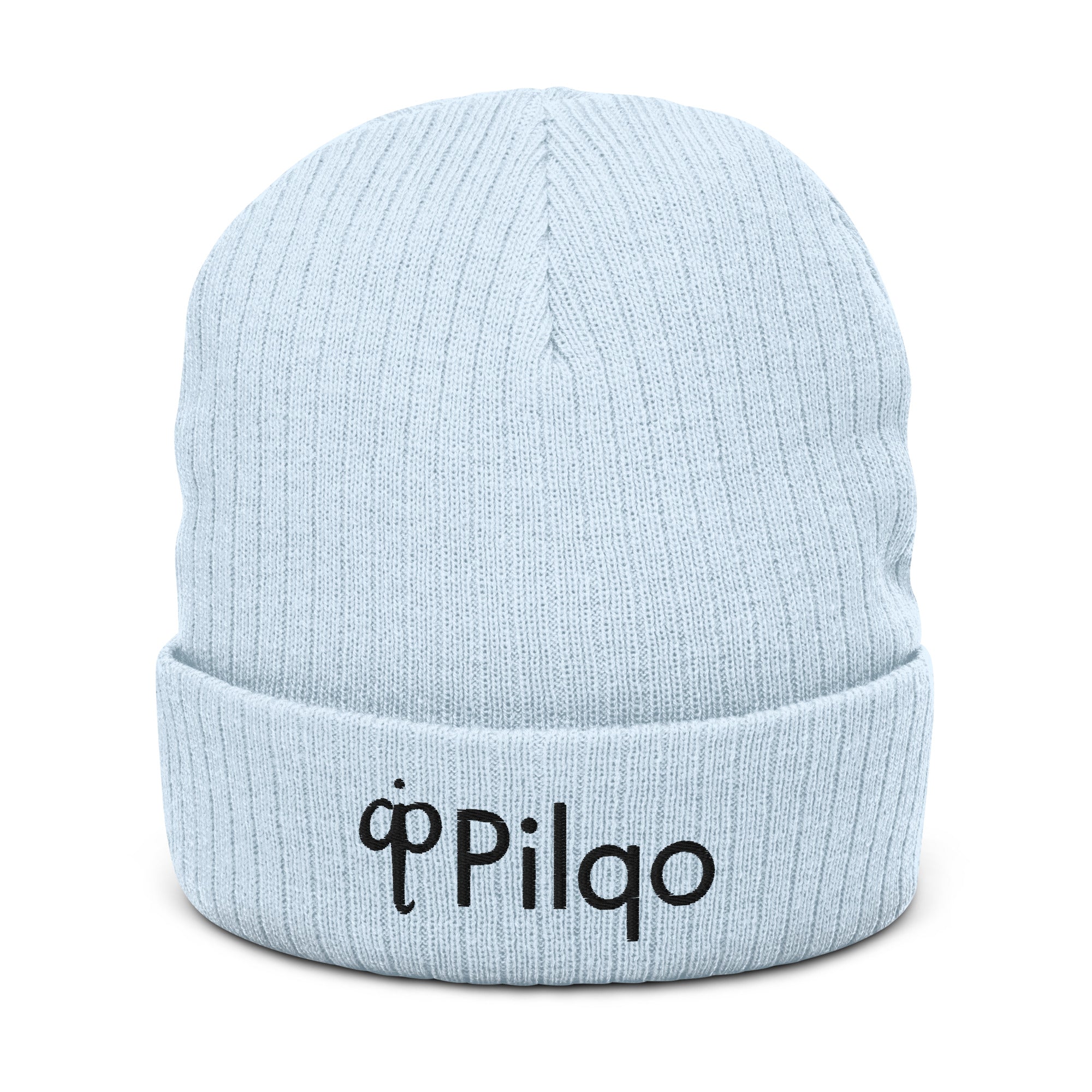 Ribbed knit beanie with logo