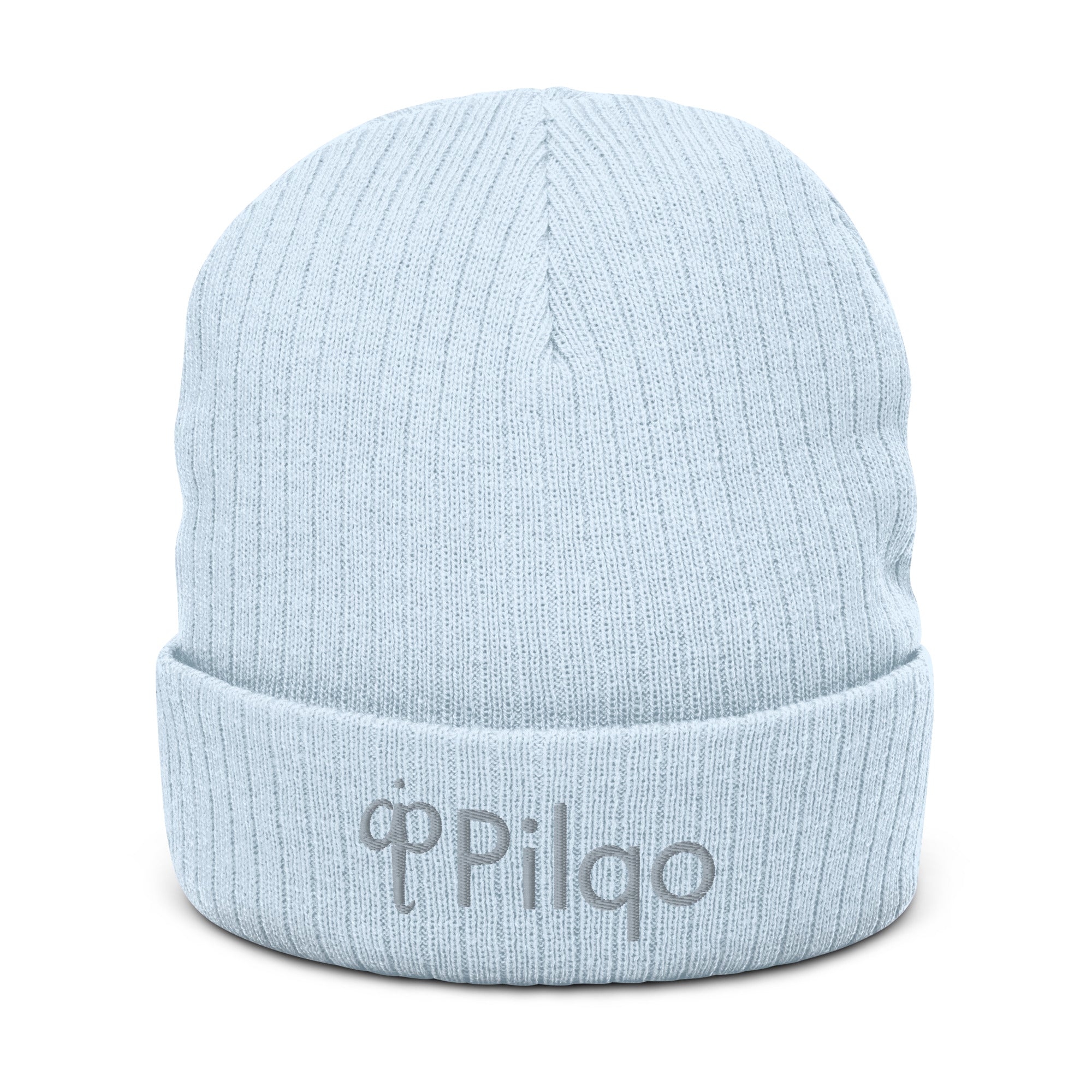 Ribbed knit beanie with logo