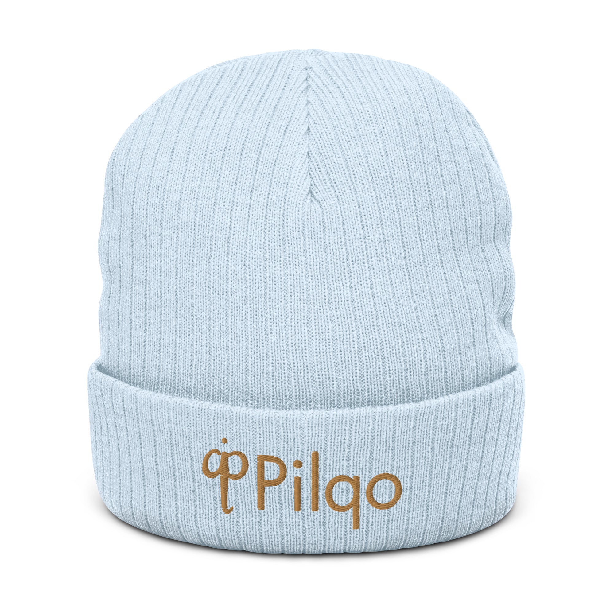 Ribbed knit beanie with logo