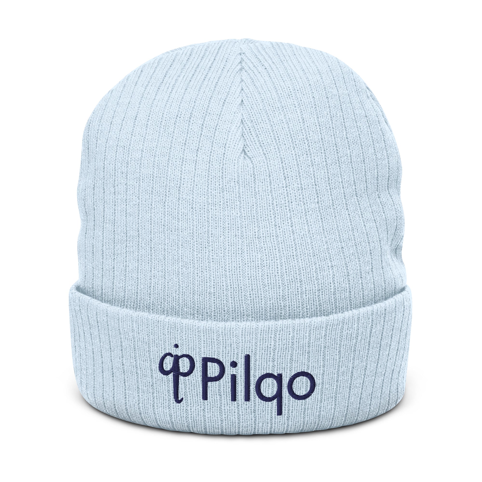 Ribbed knit beanie with logo