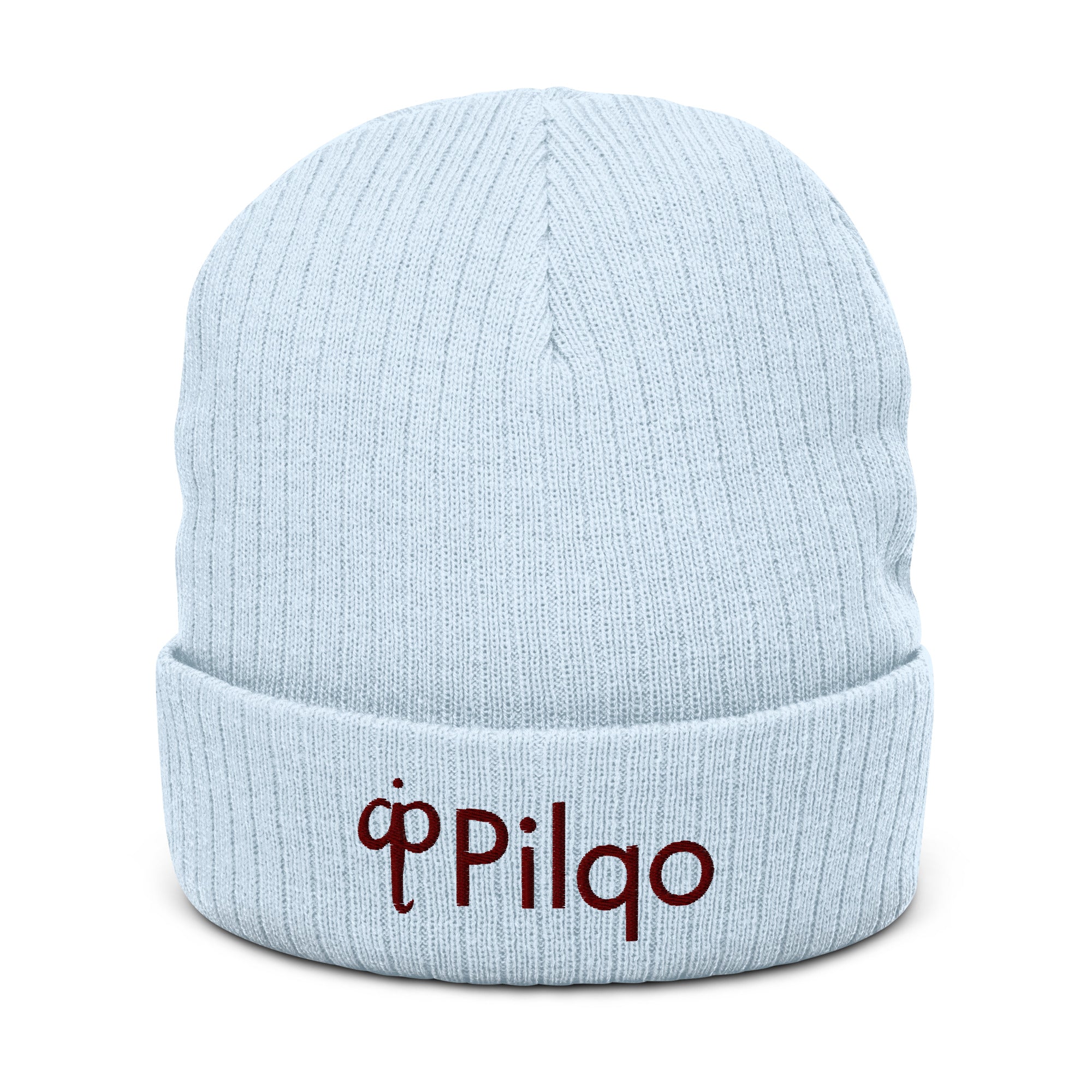 Ribbed knit beanie with 3D logo