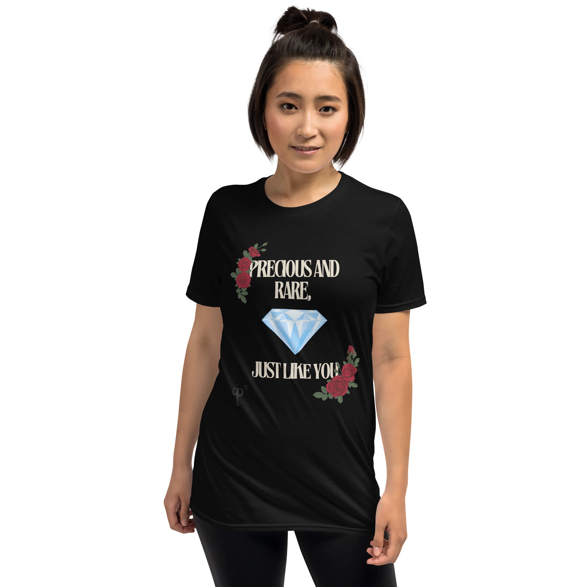 Unisex T-shirt with text and graphics