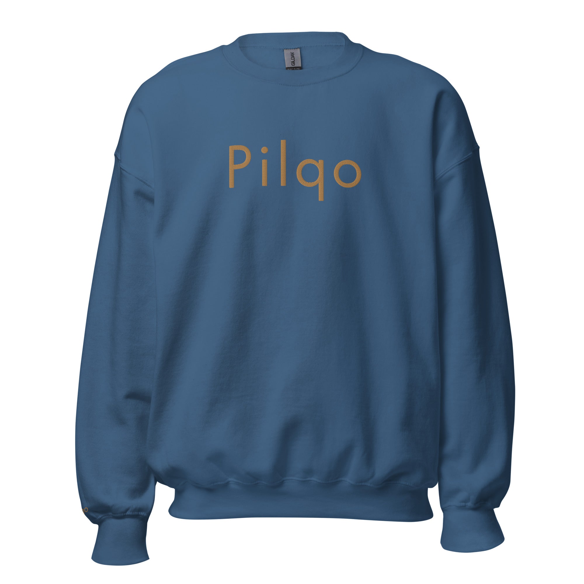 Sweatshirt mit aufgesticktem Text und Logo am Handgelenk