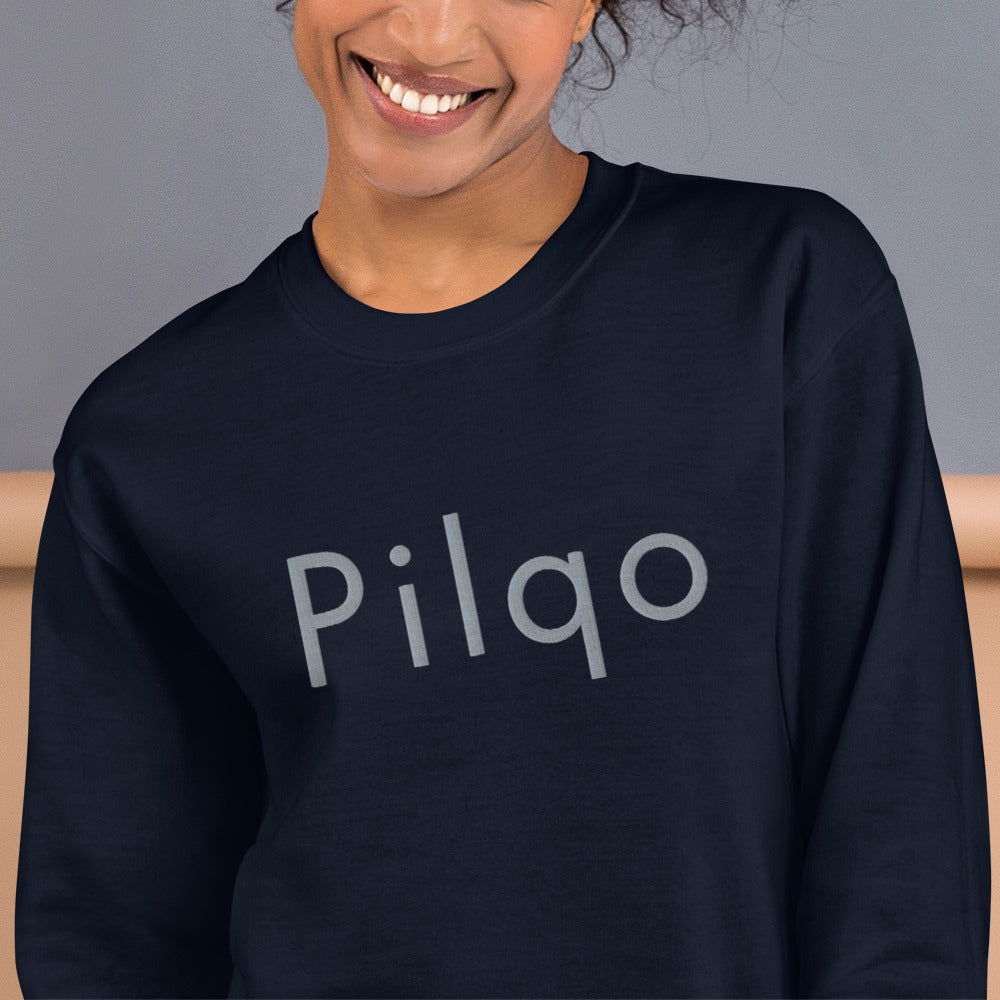 Sweatshirt with embroidery text