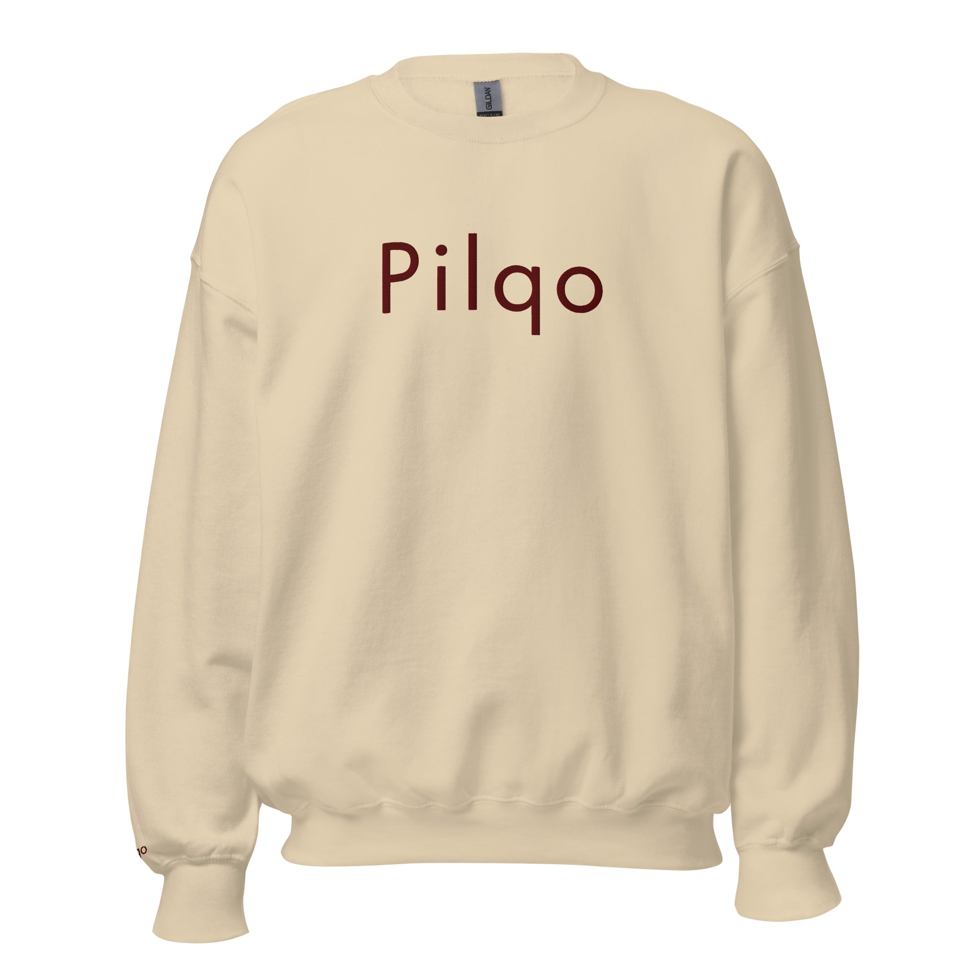 Sweatshirt with embroidery text and logo wrist