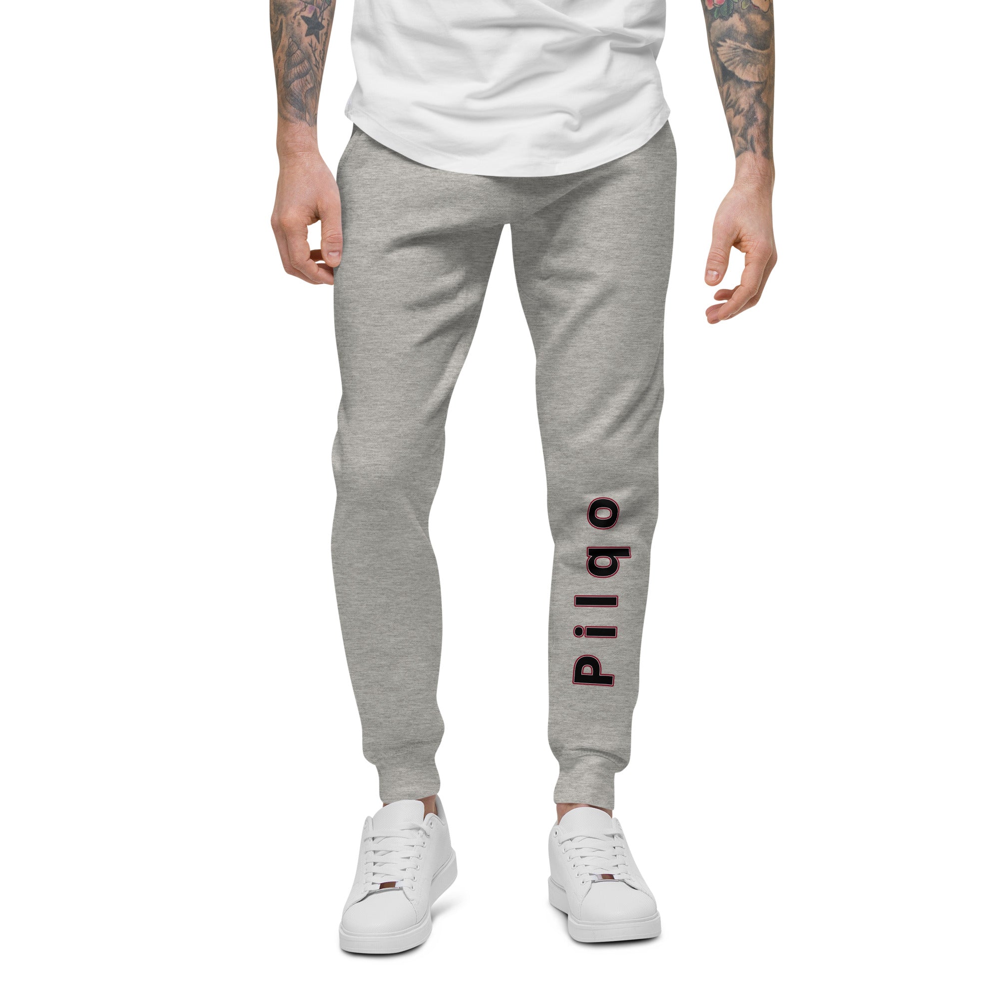 Fleece-Jogginghose mit Pilqo-Text