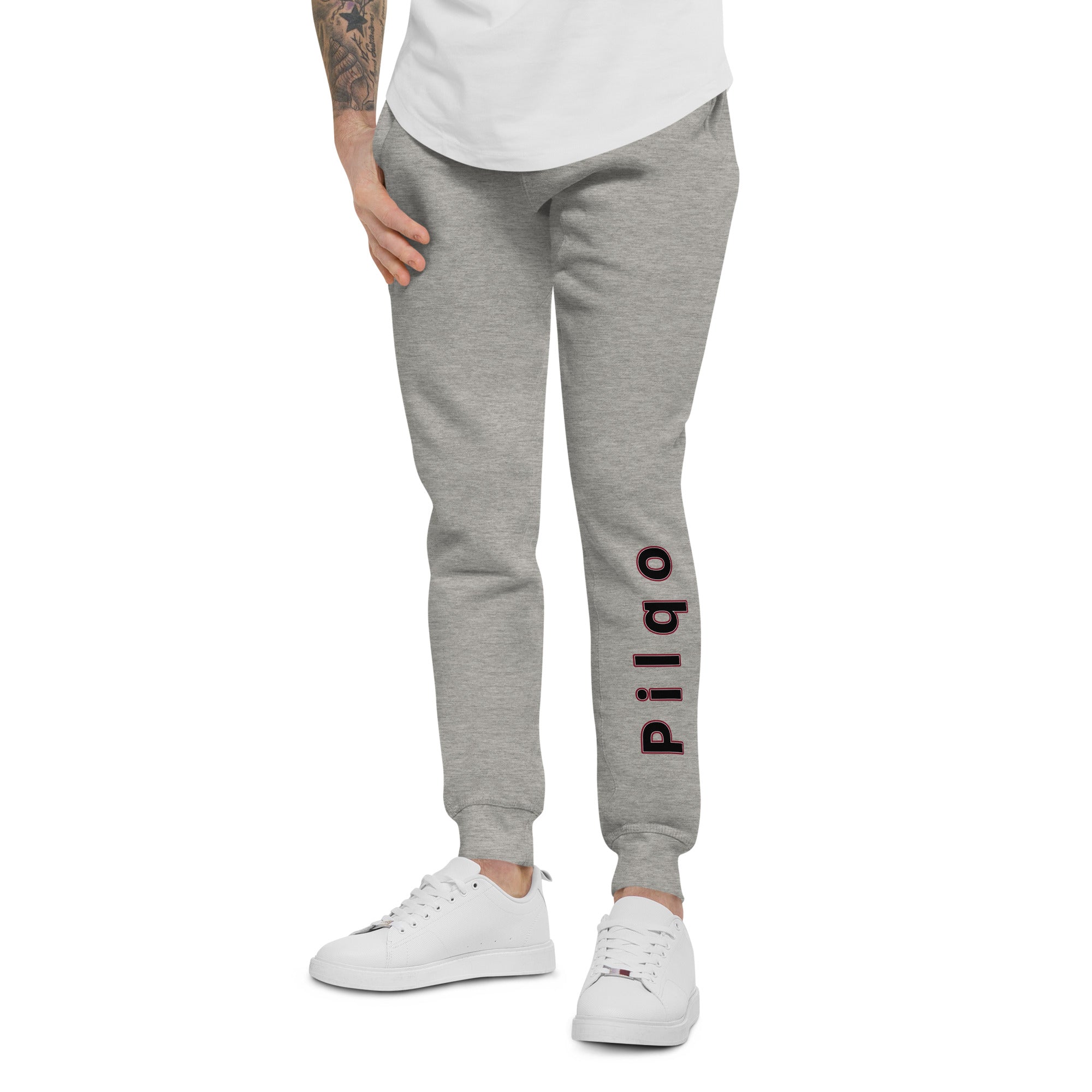 Fleece-Jogginghose mit Pilqo-Text