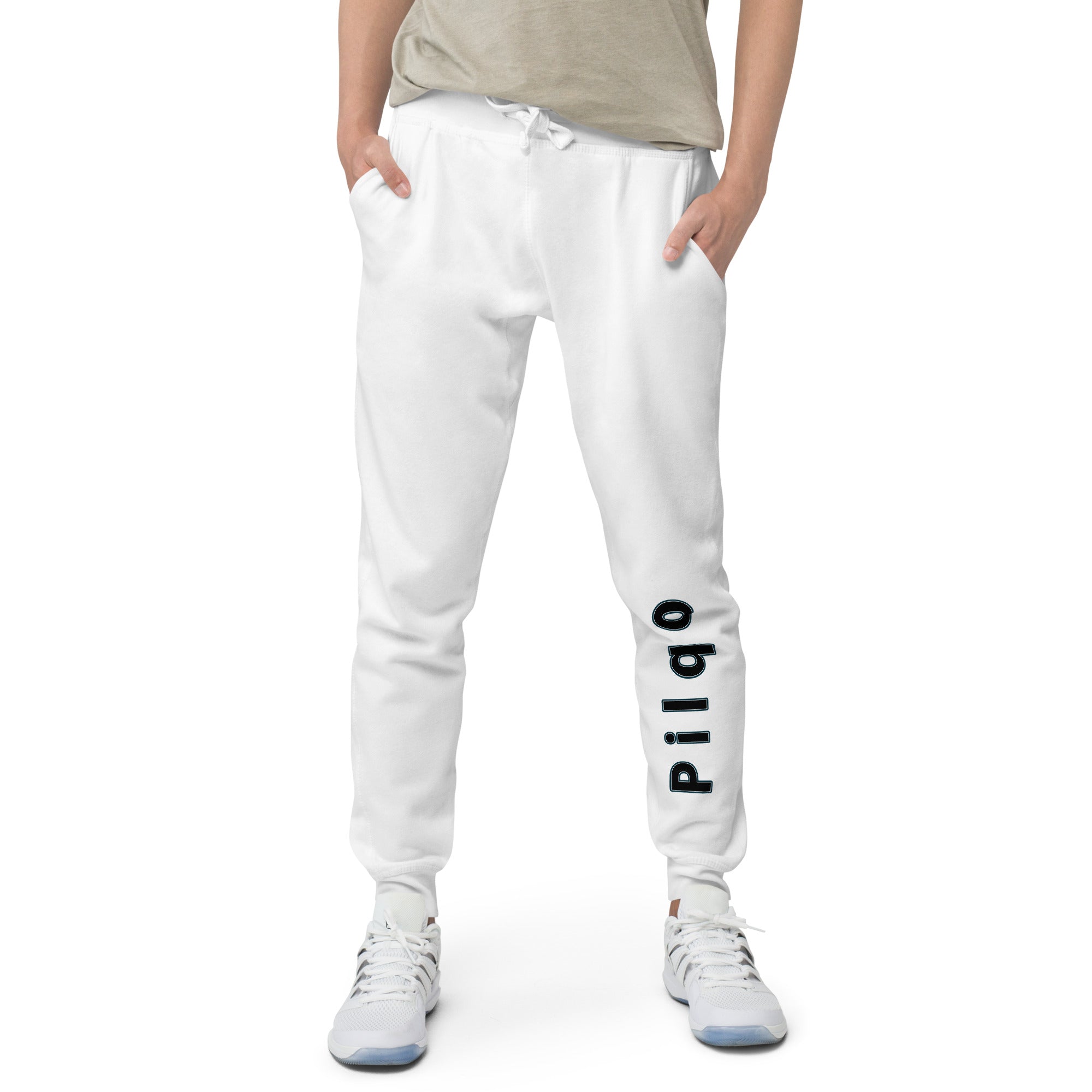 Fleece-Jogginghose mit Pilqo-Text