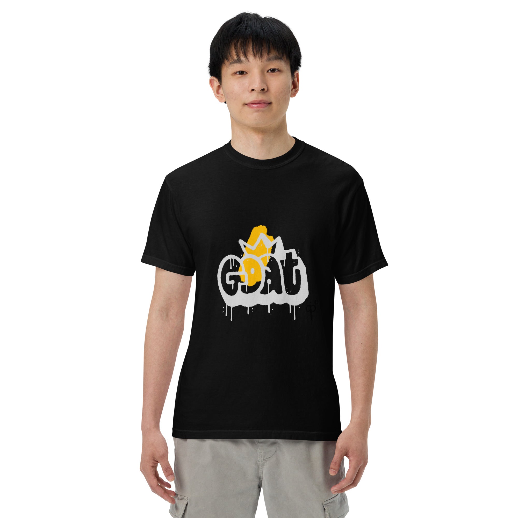 Unisex t-shirt with the word goat in graffiti style