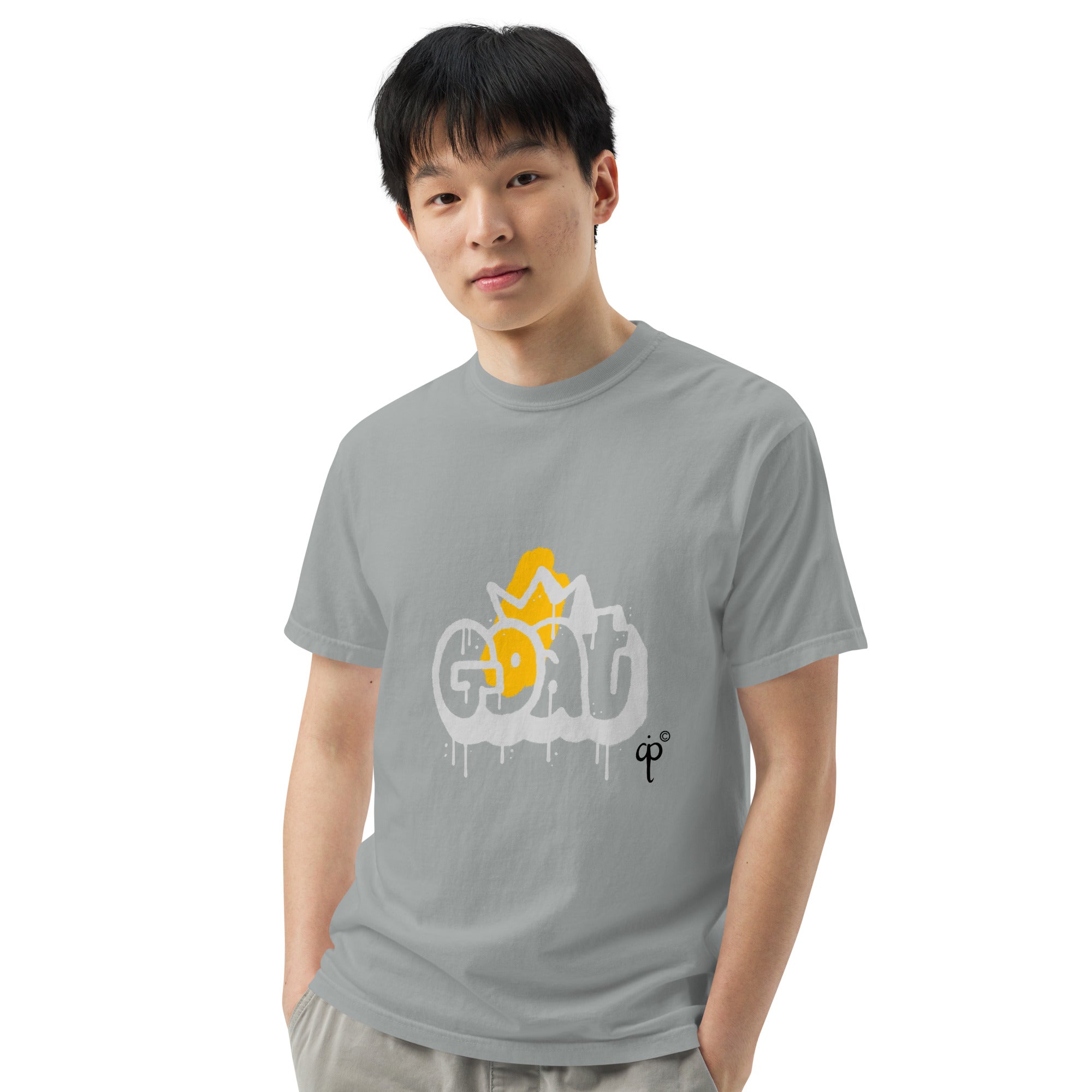 Unisex t-shirt with the word goat in graffiti style