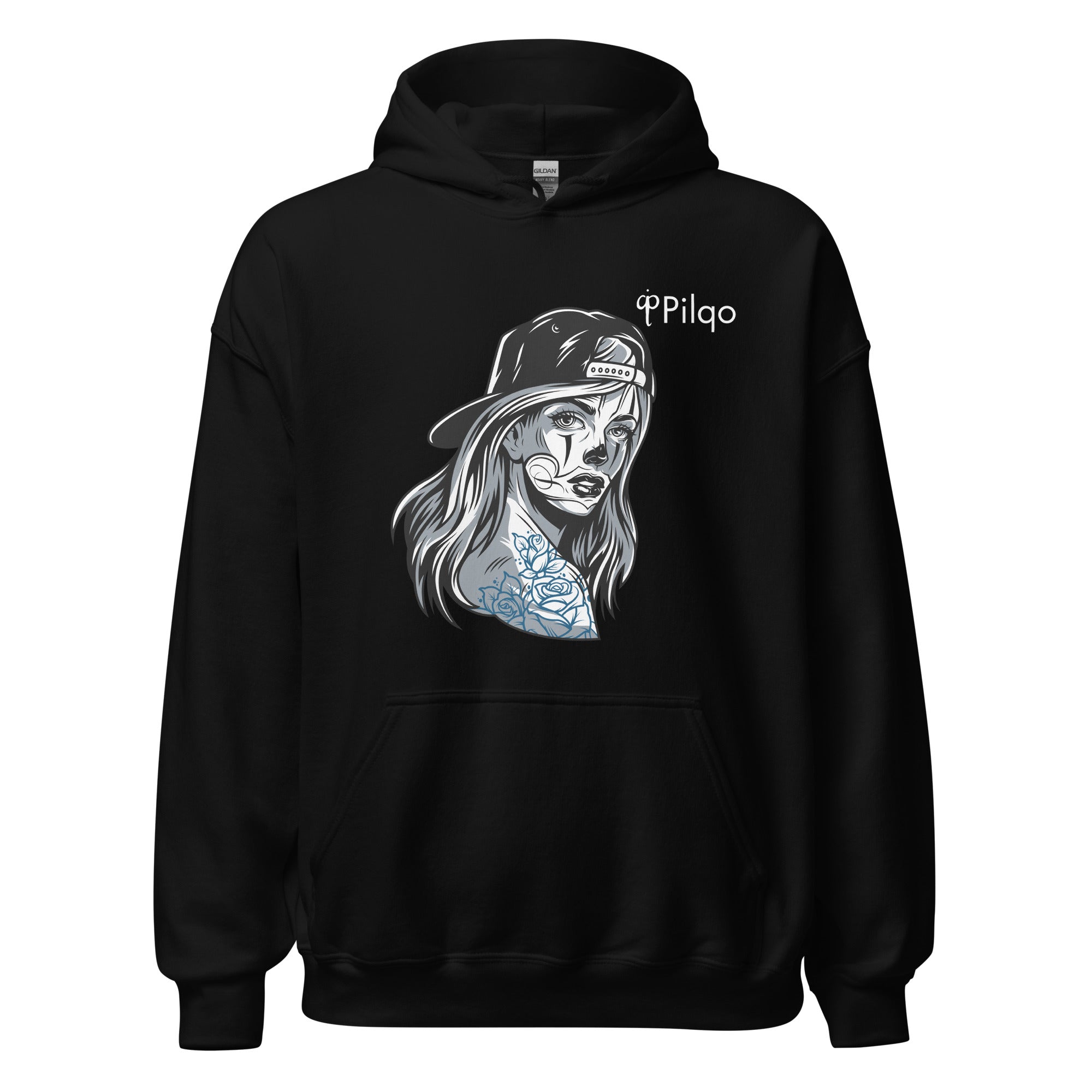 Hoodie with graphics and logo