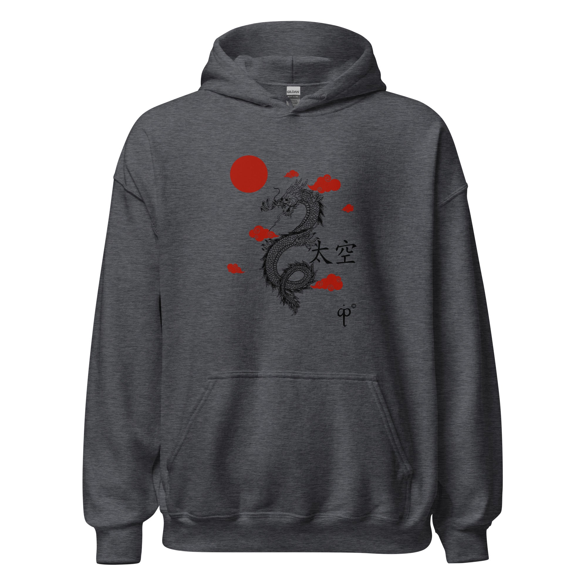 Hoodie with dragon graphic