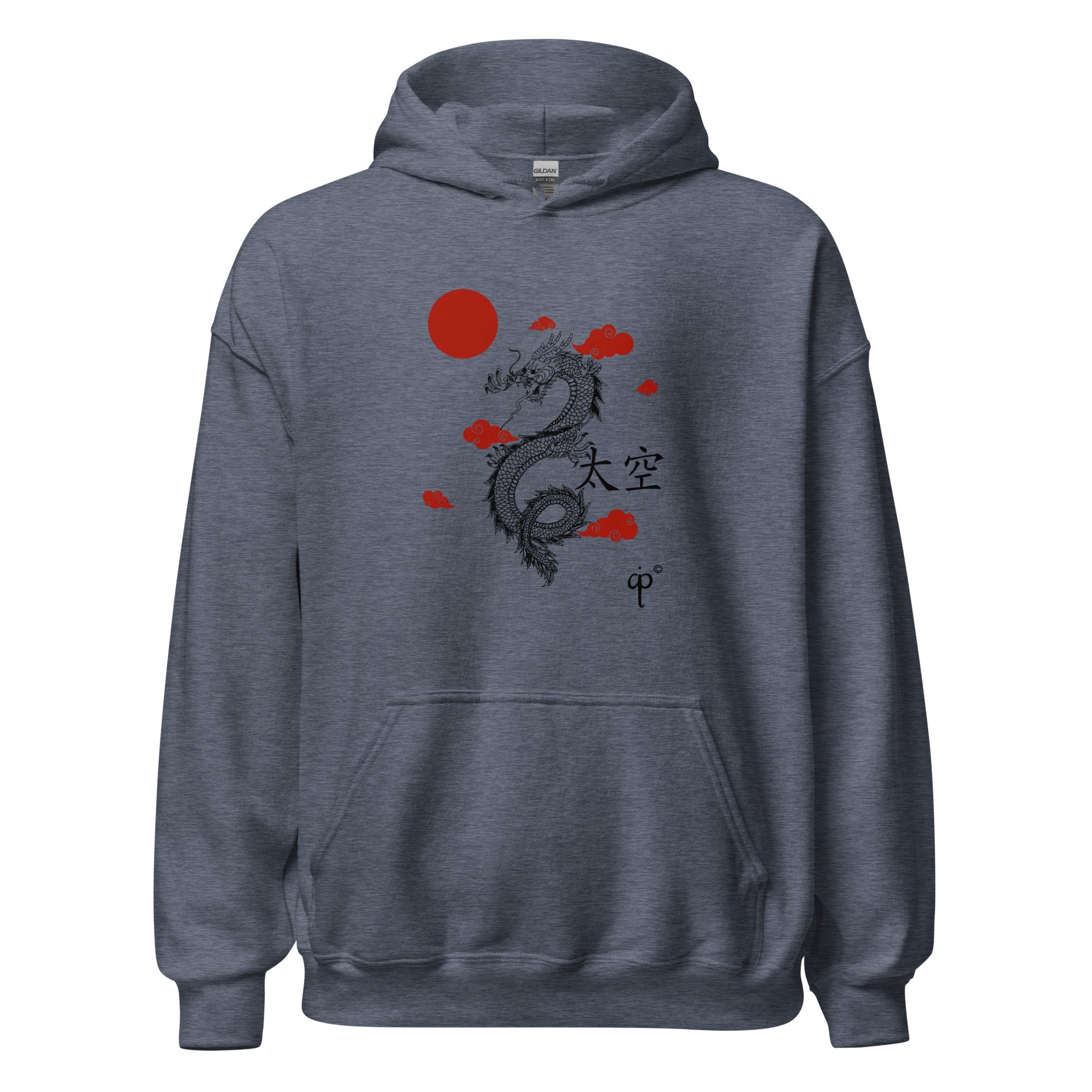 Hoodie with dragon graphic