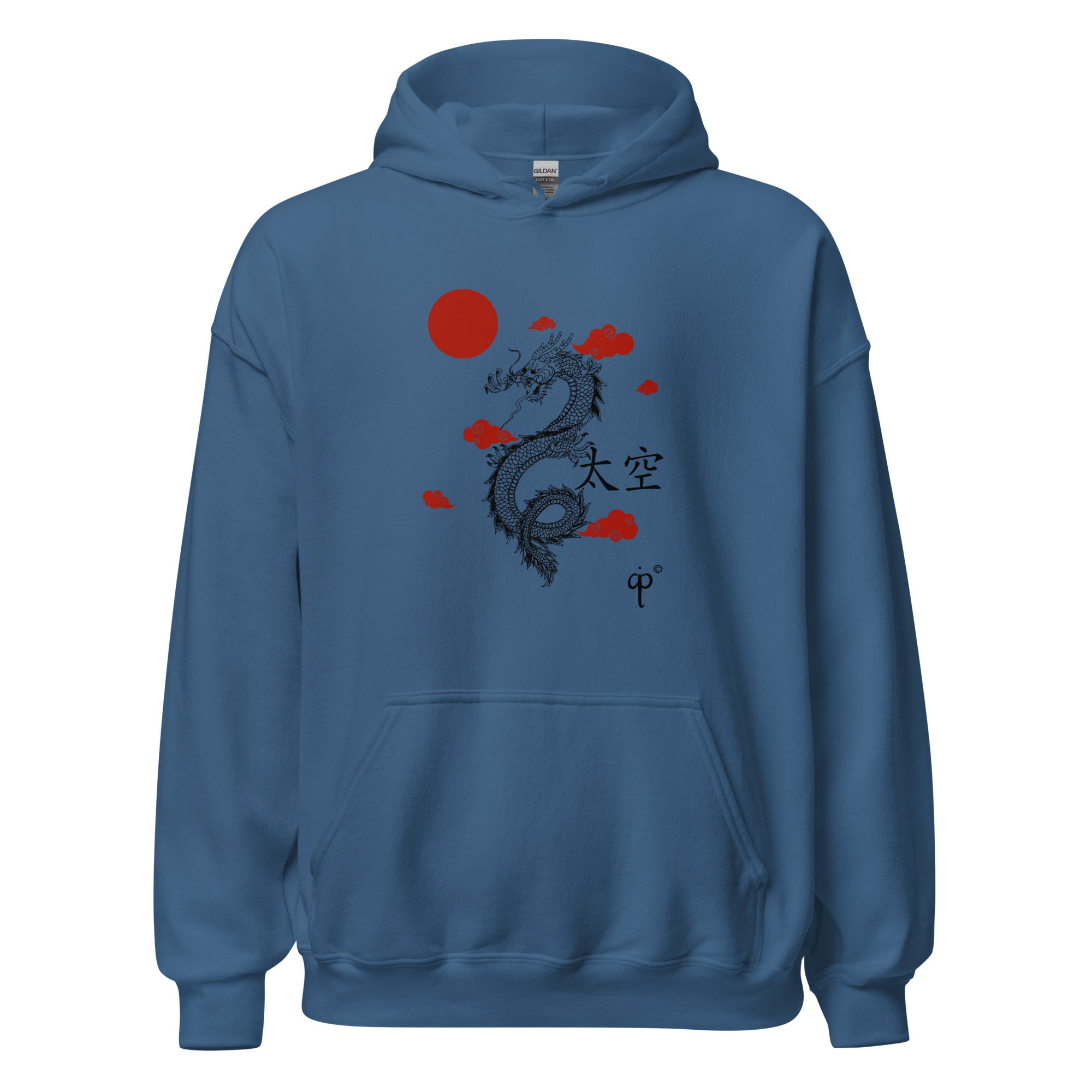 Hoodie with dragon graphic