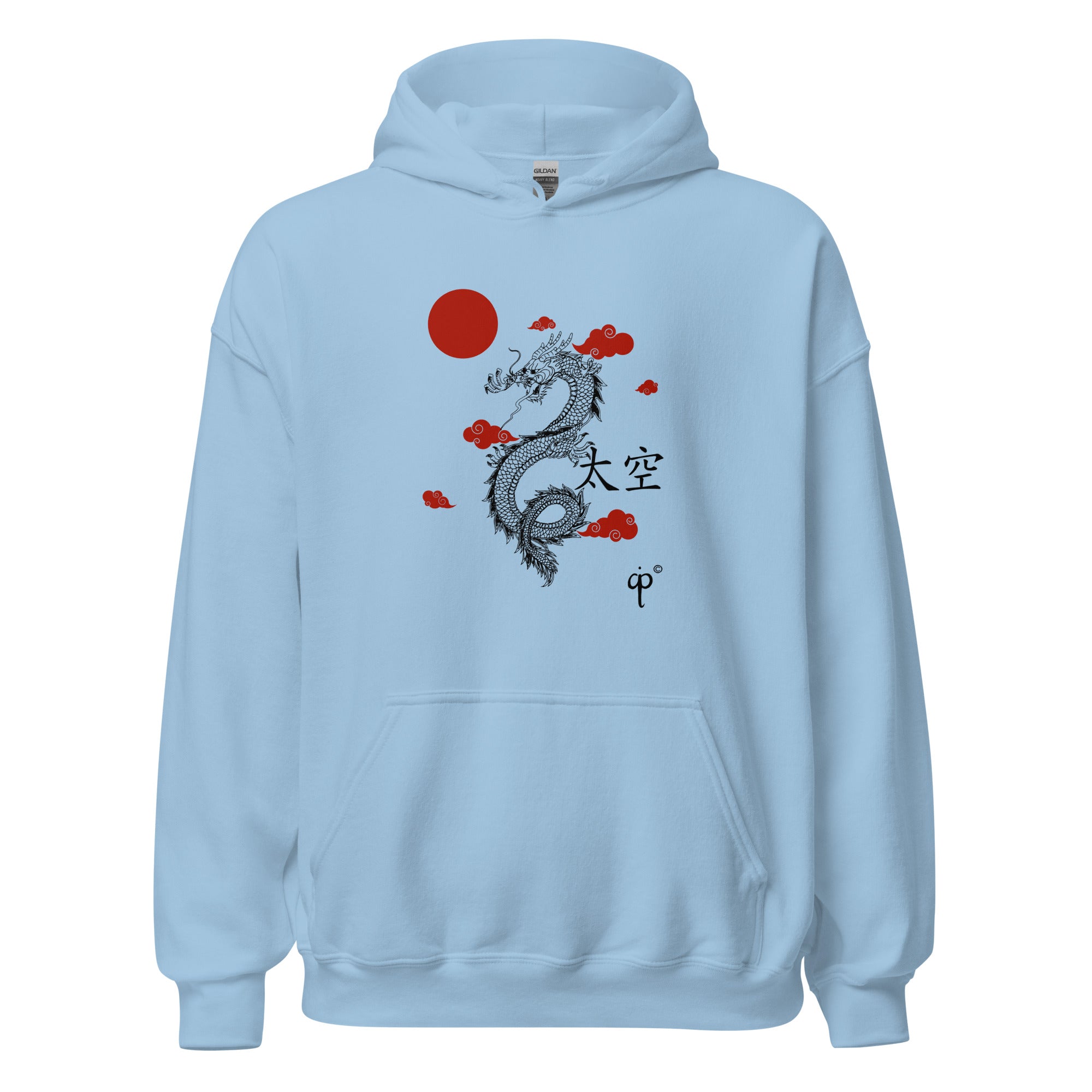 Hoodie with dragon graphic