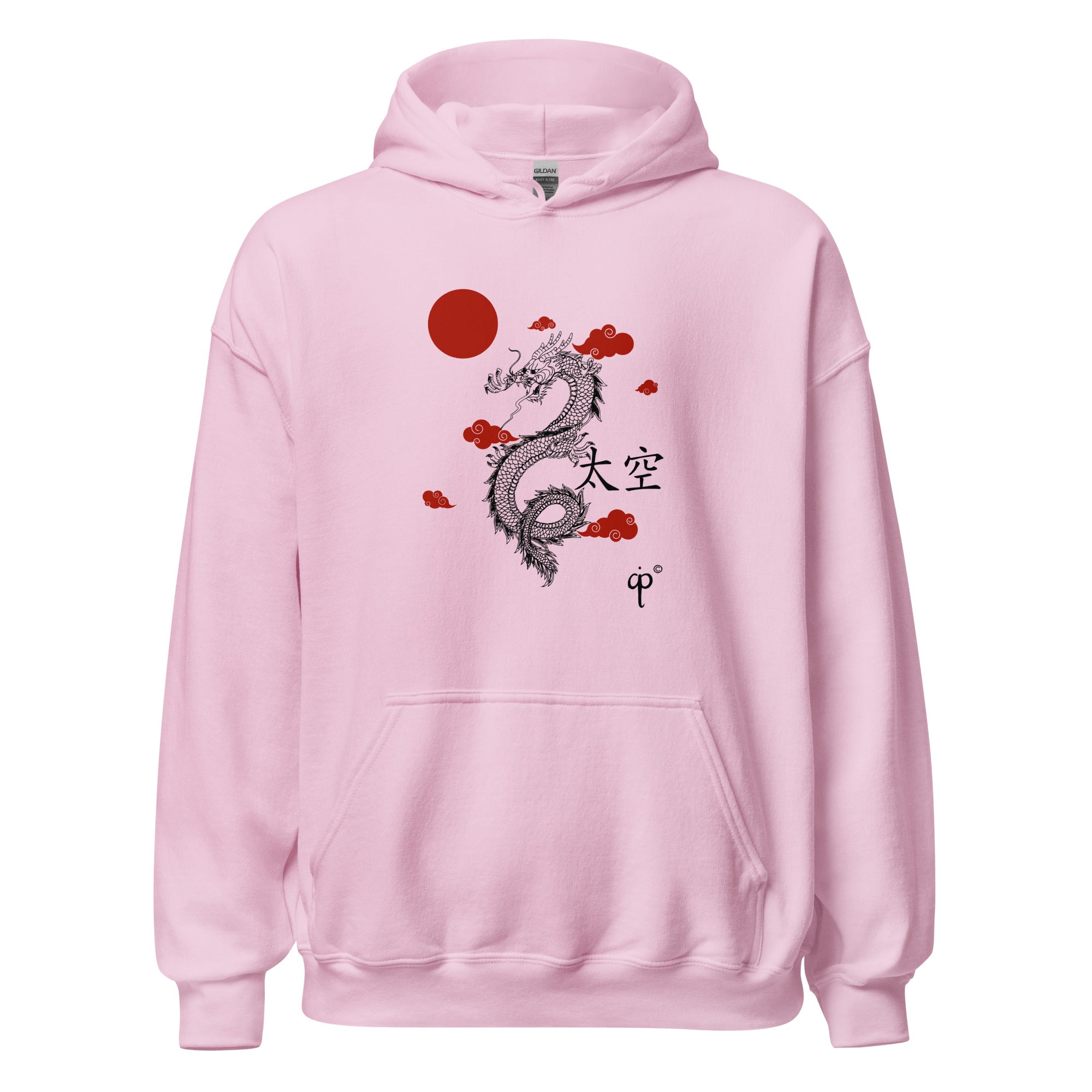 Hoodie with dragon graphic