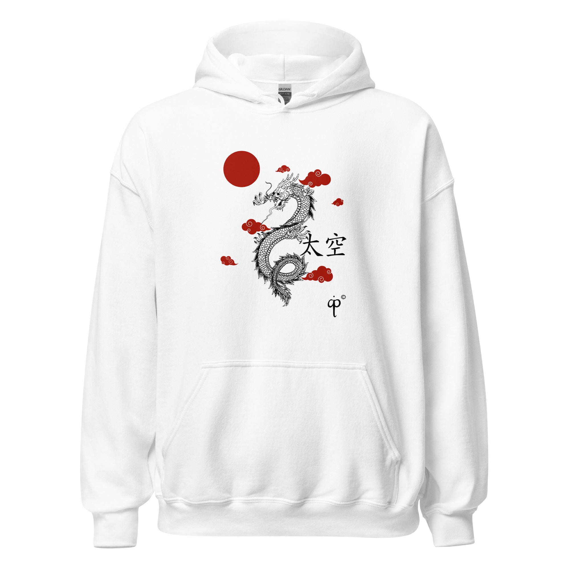 Hoodie with dragon graphic