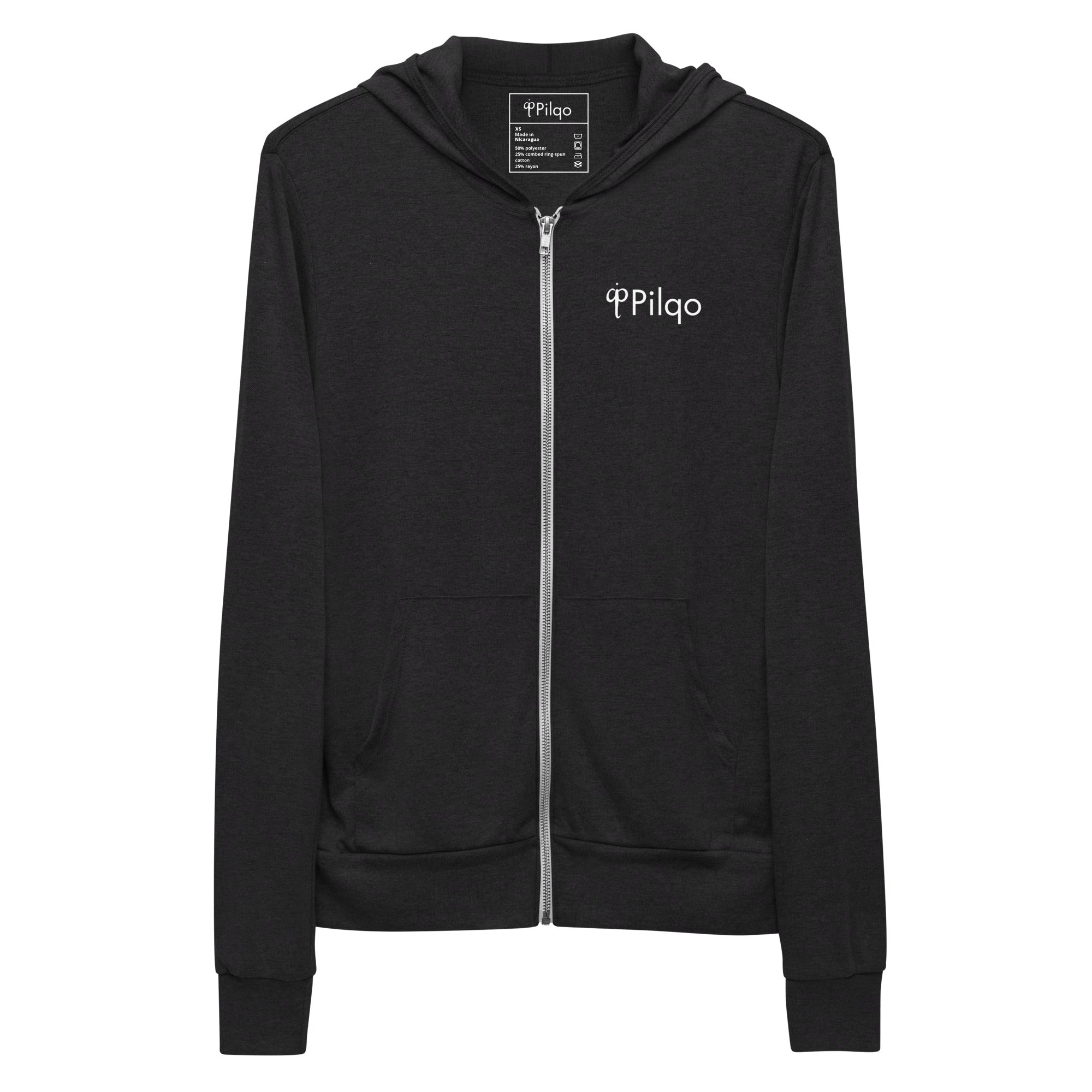 Zip hoodie with logo