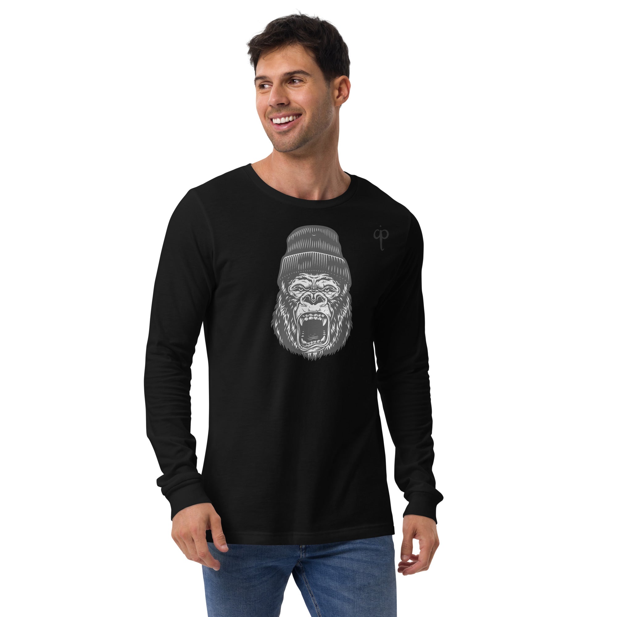 Long Sleeve Tee with graphic and logo