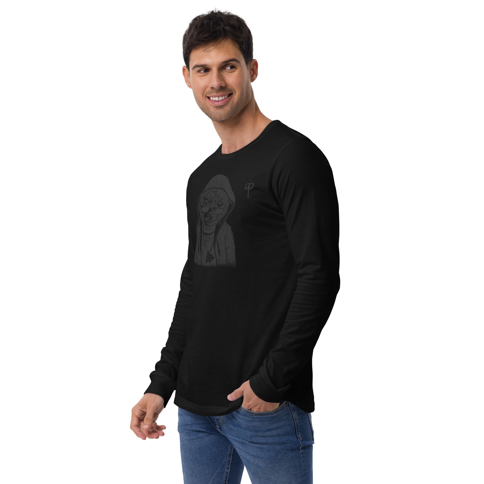 Long Sleeve Tee with graphic and logo