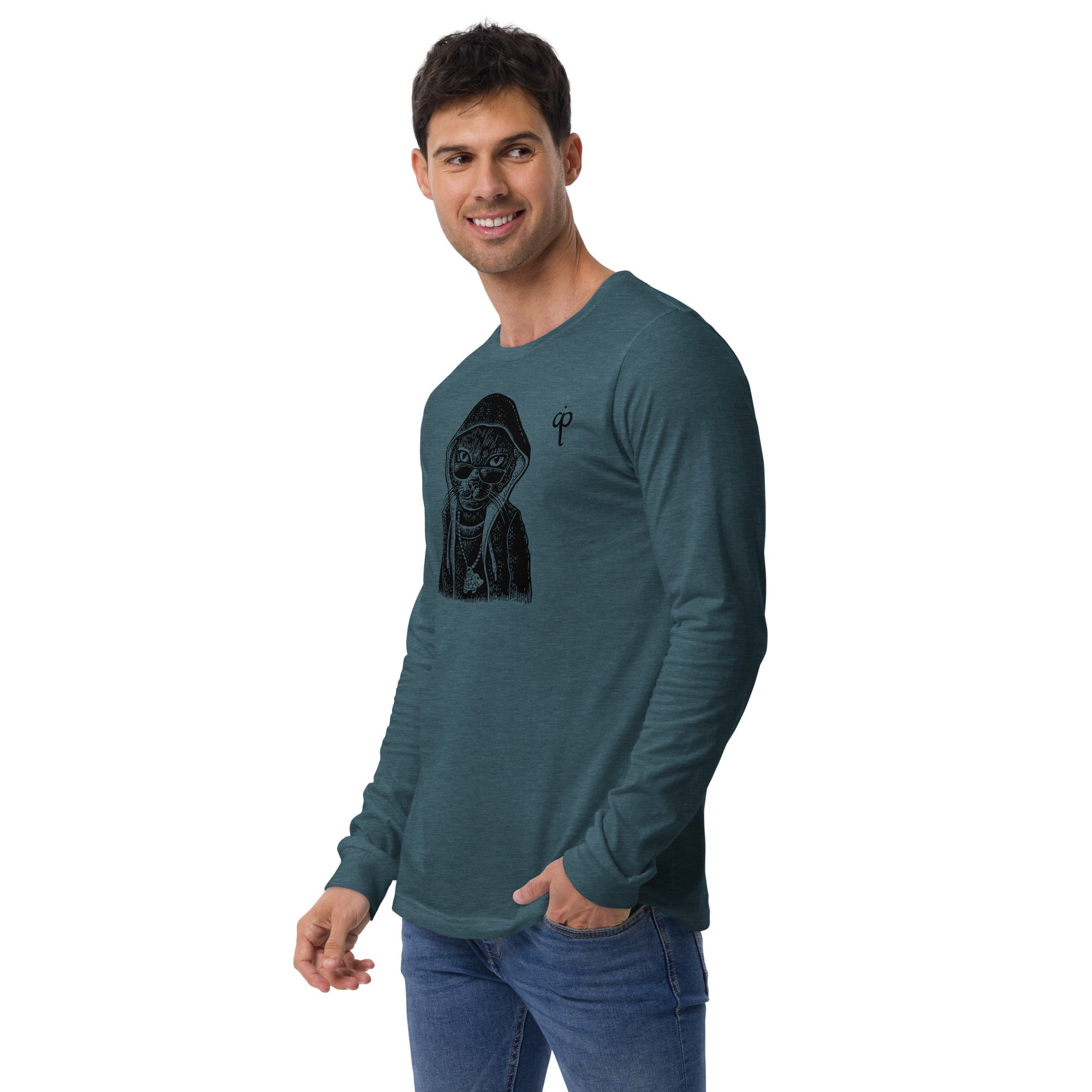 Long Sleeve Tee with graphic and logo