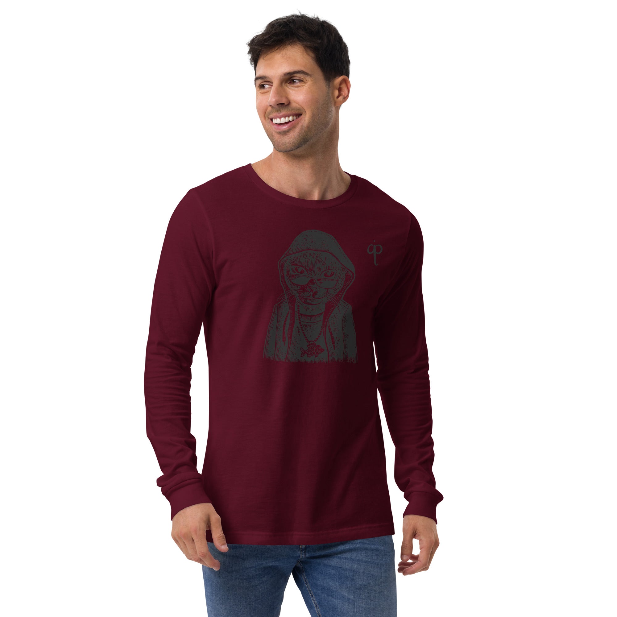 Long Sleeve Tee with graphic and logo