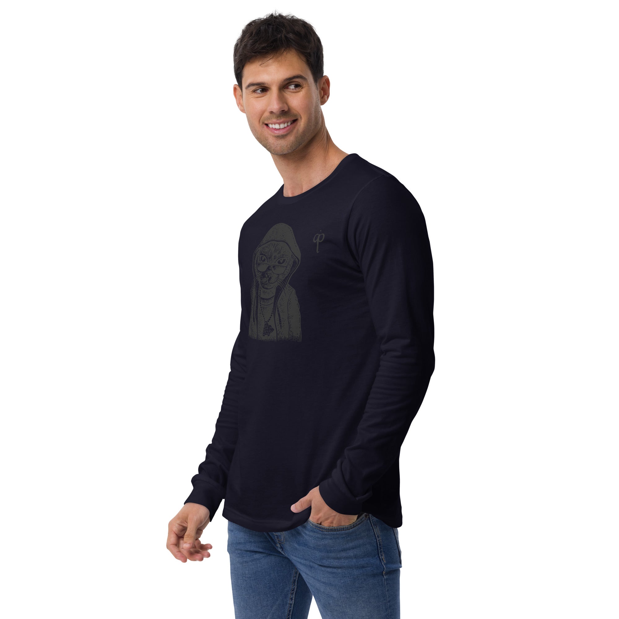 Long Sleeve Tee with graphic and logo