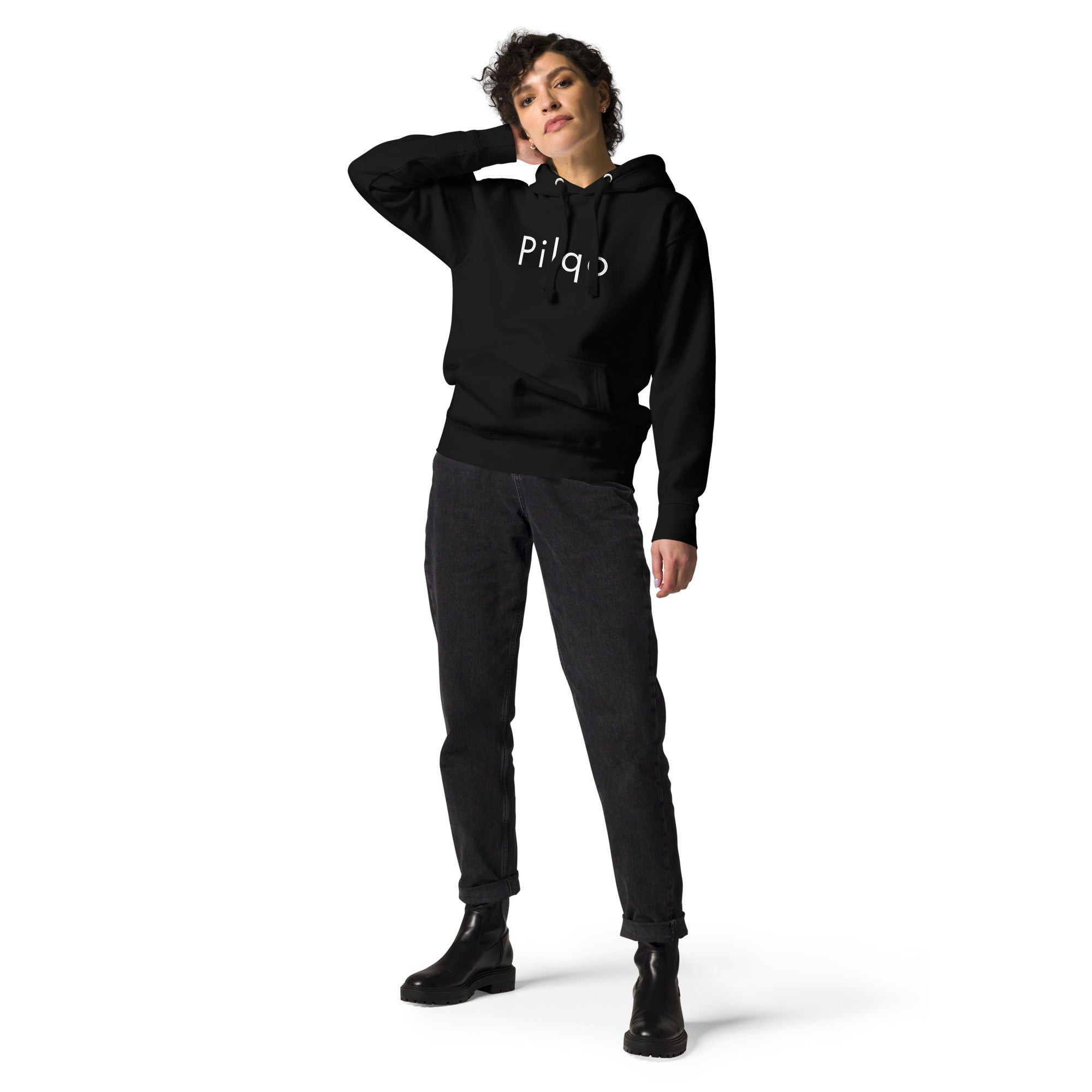 Unisex Hoodie with text Pilqo