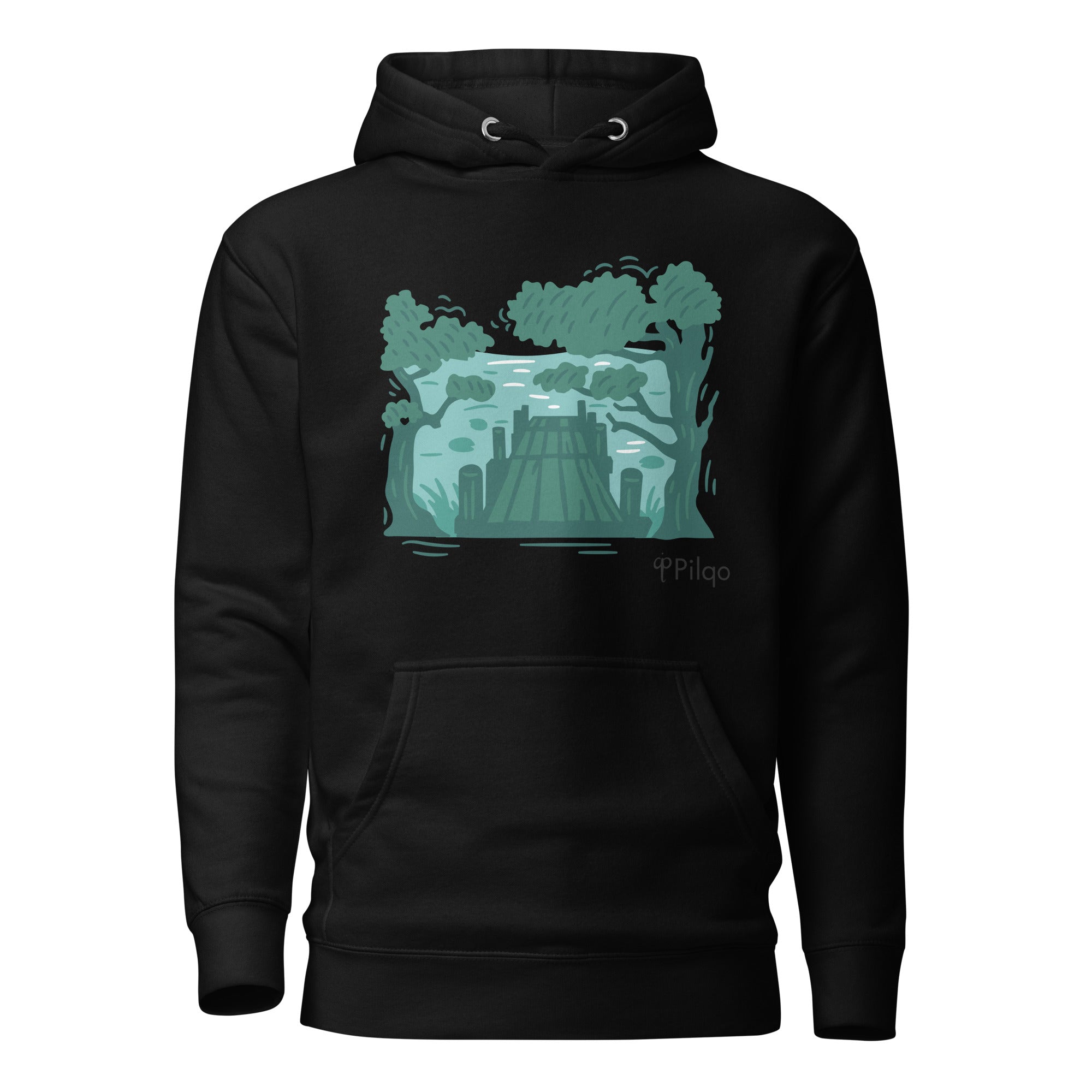 Hoodie with graphics and logo