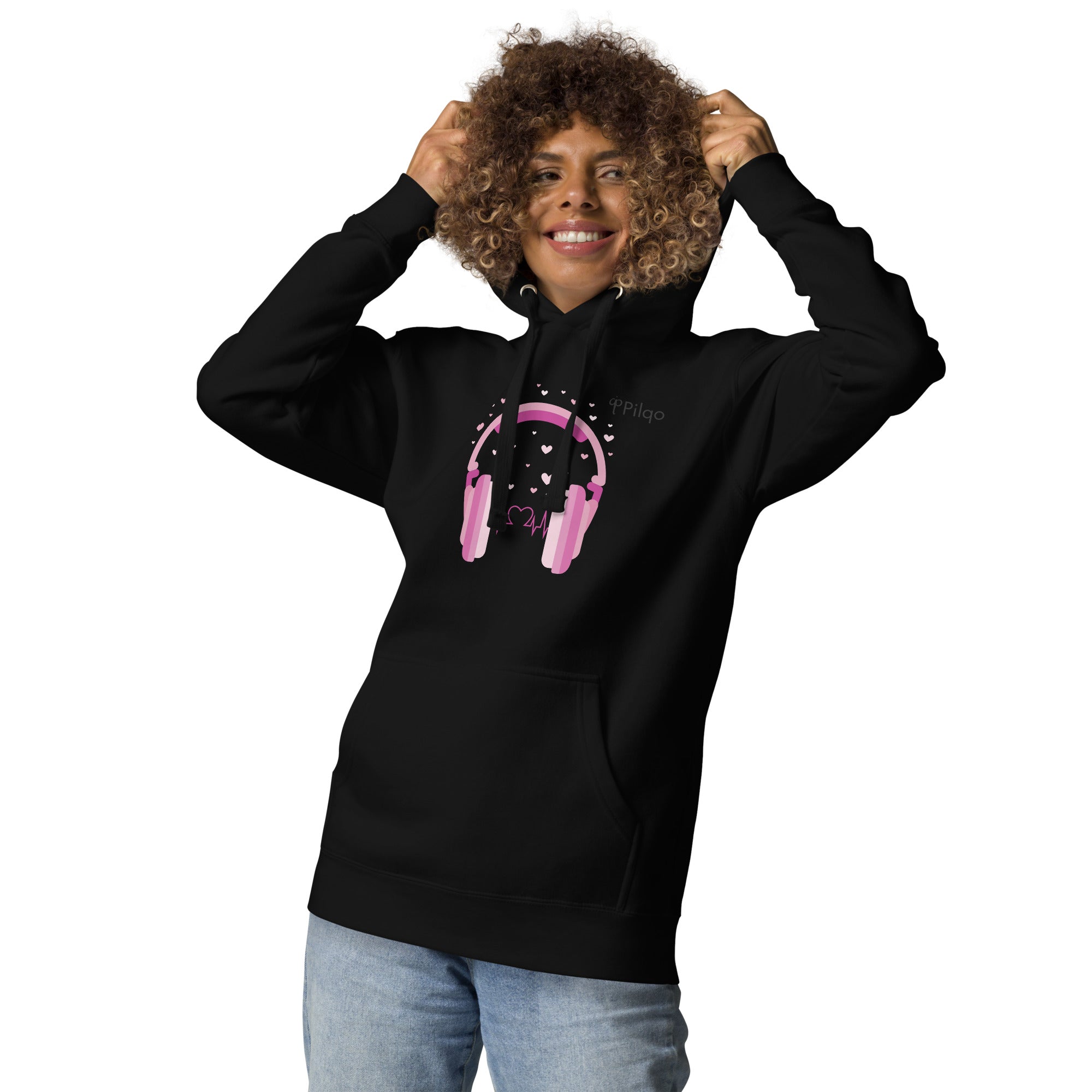 Hoodie with graphics and logo