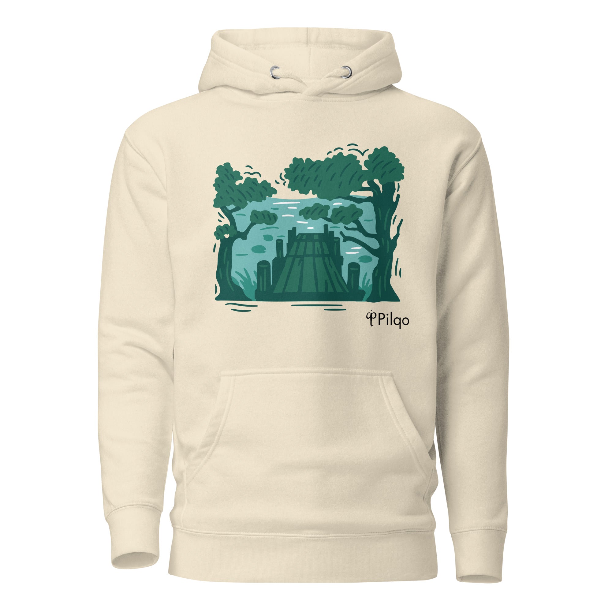 Hoodie with graphics and logo