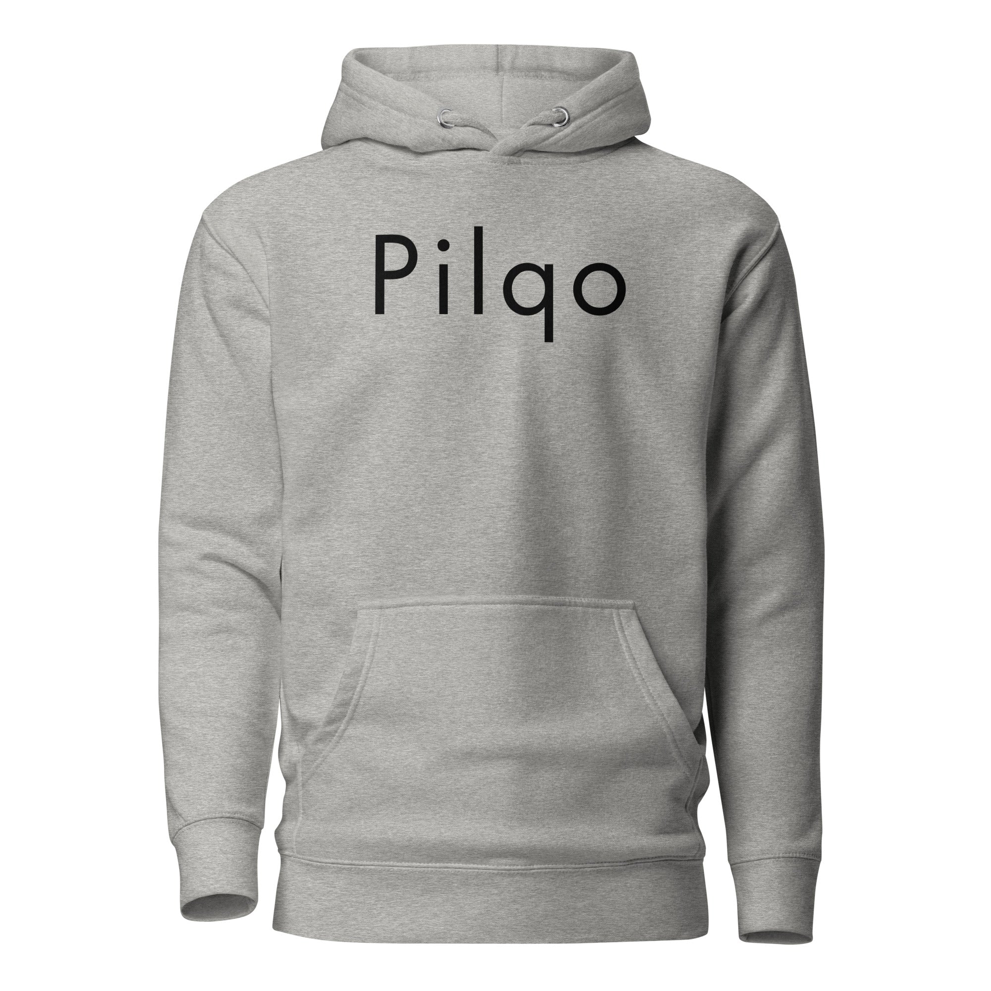 Hoodie with text Pilqo