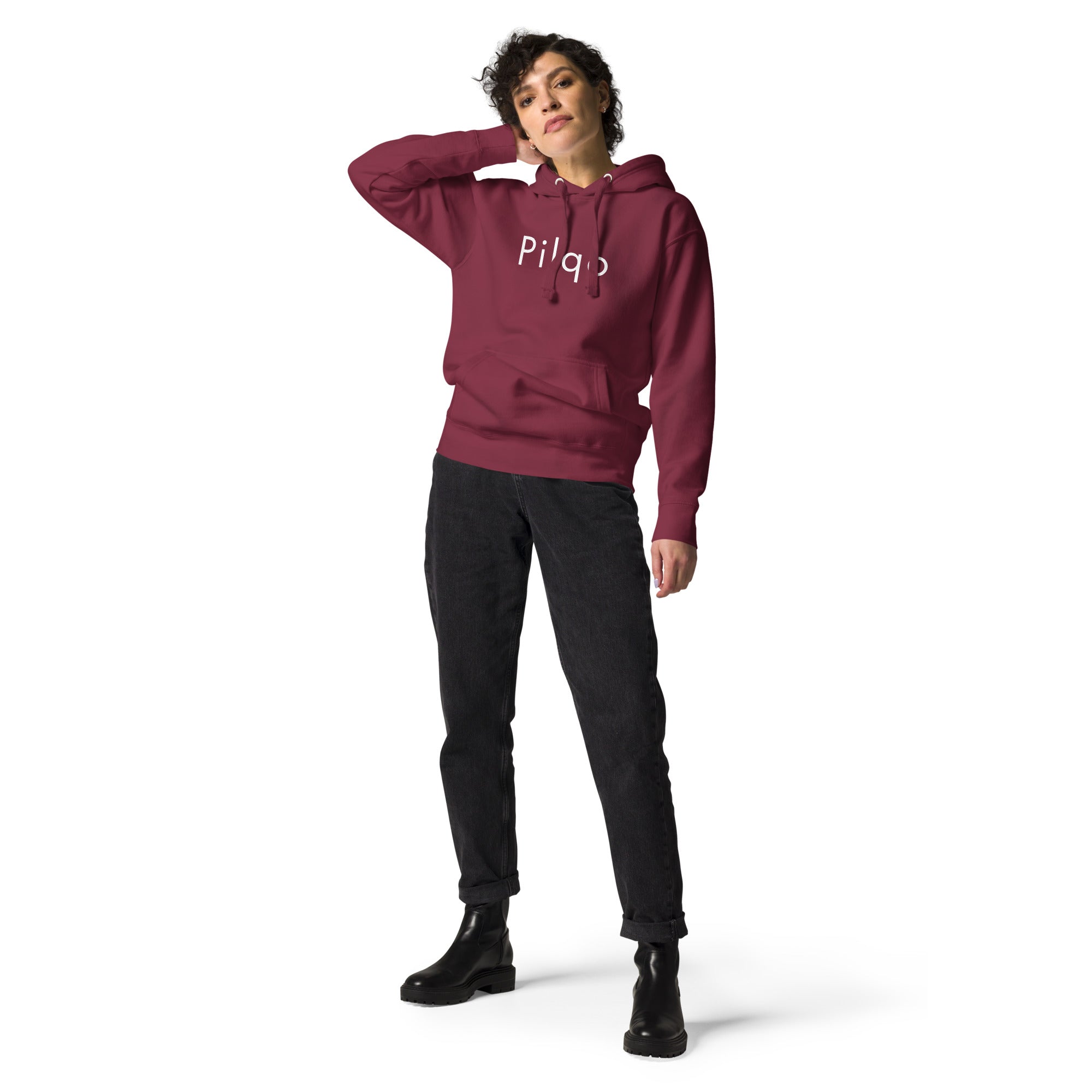 Unisex Hoodie with text Pilqo